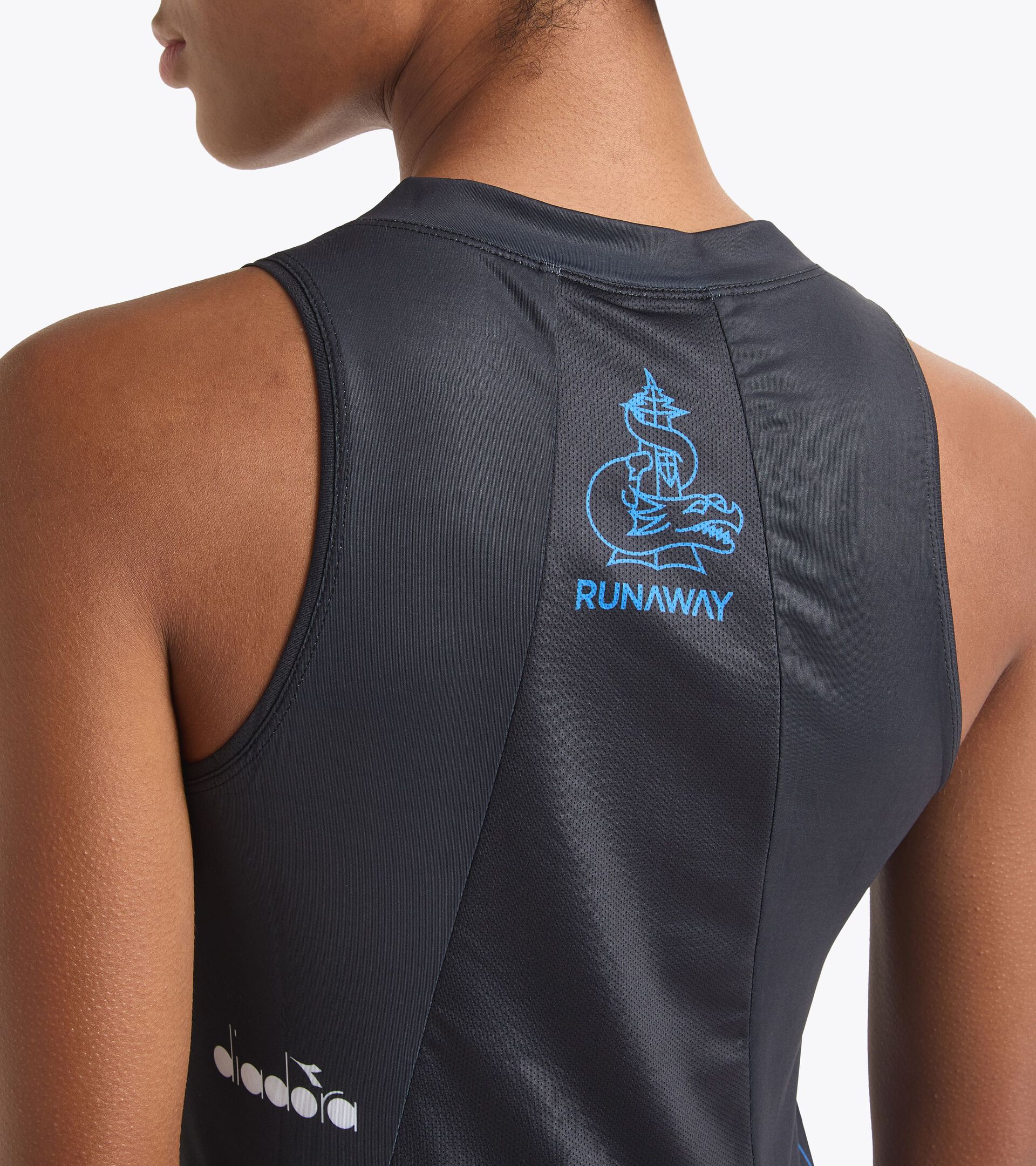 Running-Tanktop Runaway - Leichtes Gewebe - Damen L. SUPER LIGHT TANK RUNAWAY SCHWARZ - Diadora