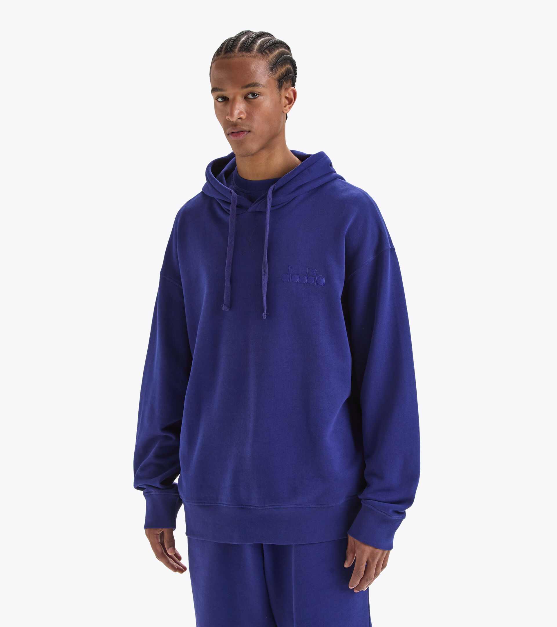 LOGO TRACKSUIT blue print Tracksuit - Men - Diadora Online Store US