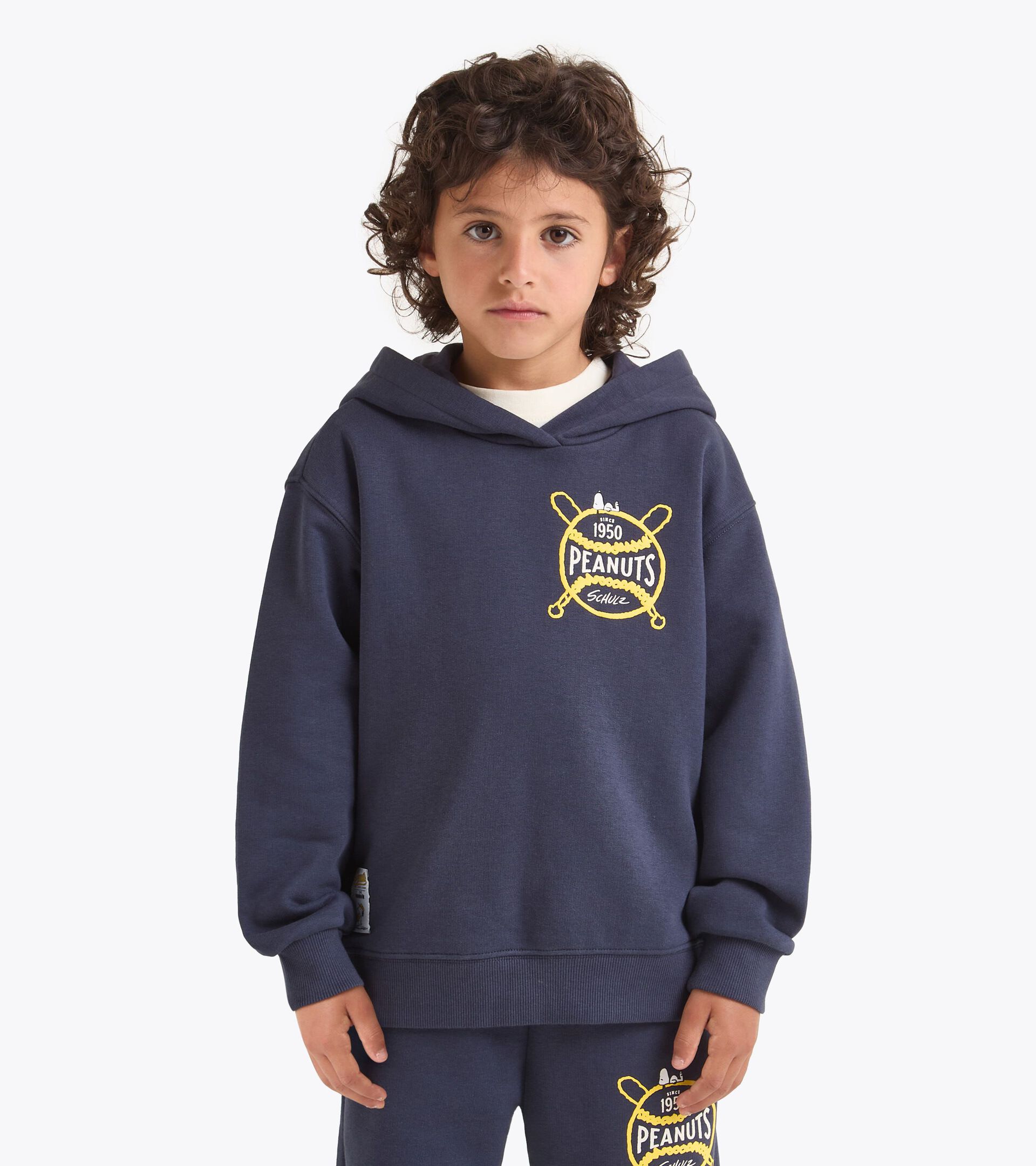 Peanuts hoodie - Kids - All-gender
 JU. HOODIE PEANUTS BLUE DENIM - Diadora