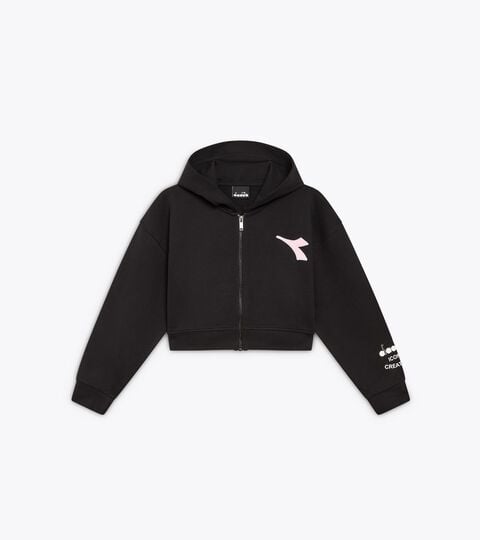 JG. HOODIE FZ PINK SMILE, NERO Felpa con cappuccio - Ragazza
JG. HOODIE FZ PINK SMILE NERO - Diadora