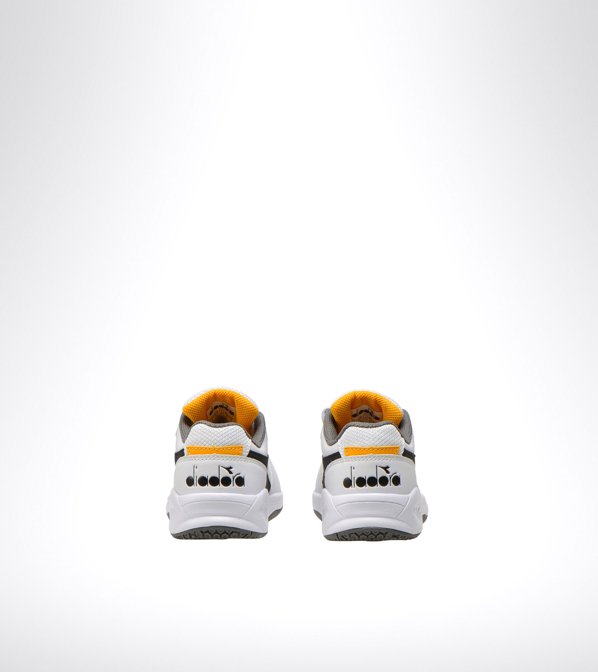 Clay and hard court tennis shoe - Kids S. CHALLENGE 3 SL JR WHITE/BLACK/SAFFRON - Diadora