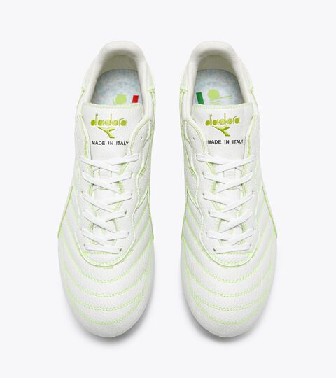 BRASIL NEXT40 ITA MDPU, WHITE Low environmental impact calcio boots for firm grounds - All-gender BRASIL NEXT40 ITA MDPU WHITE - Diadora