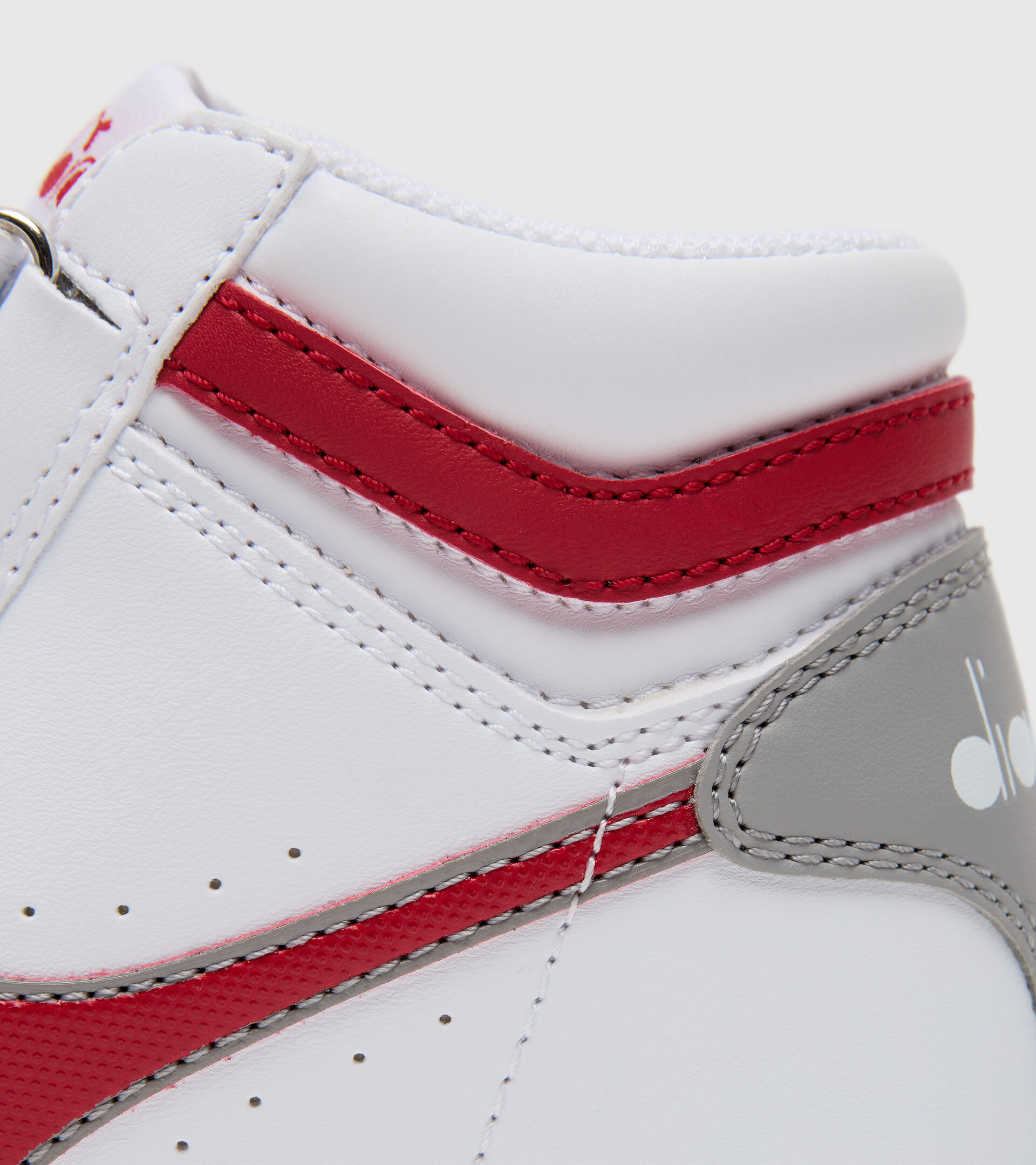 Sports shoes - Kids 4-8 years GAME P HIGH PS WHITE/TANGO RED - Diadora