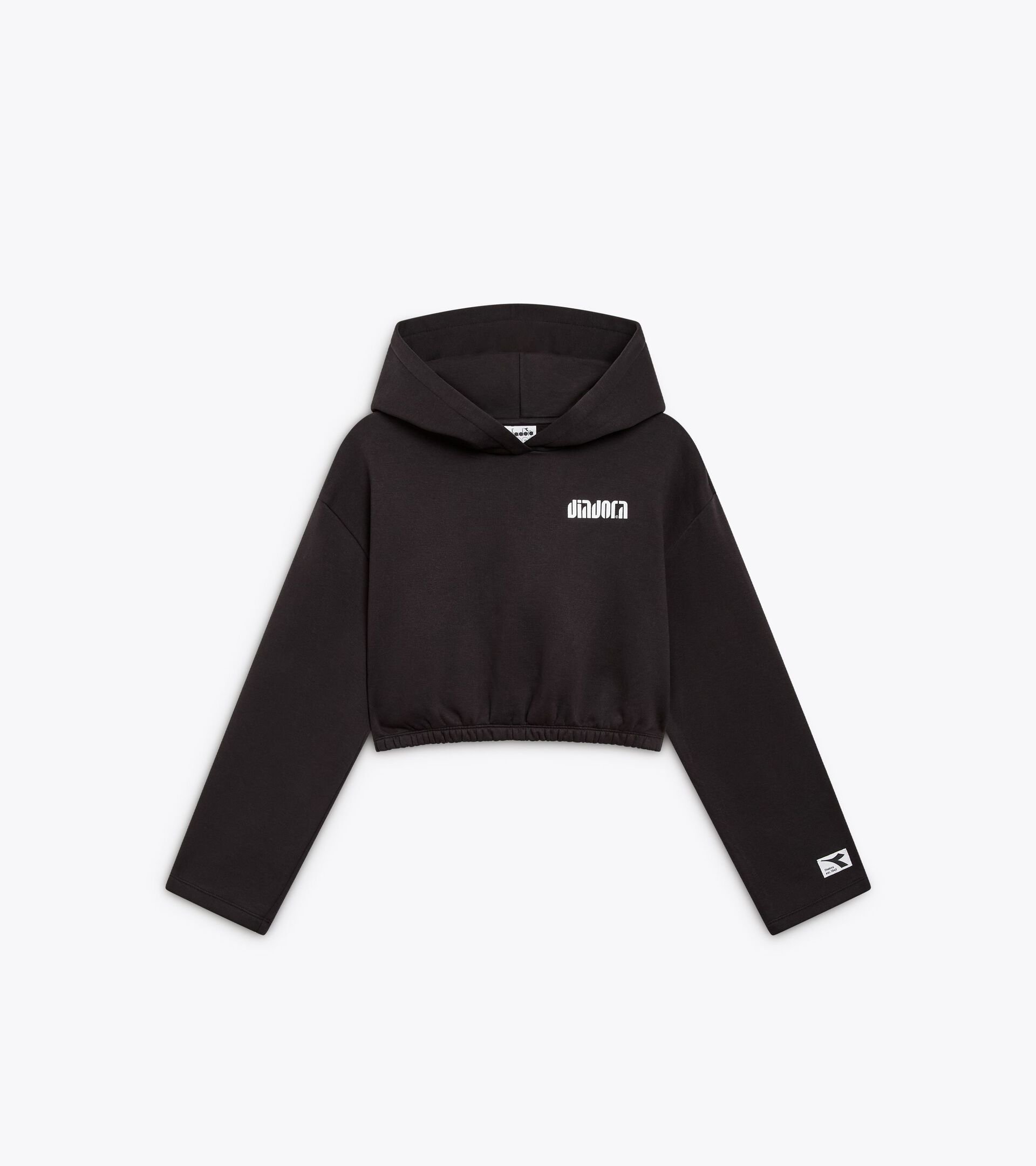 Cropped hoodie - Women's
 L. HOODIE ATHL. LOGO BLACK - Diadora