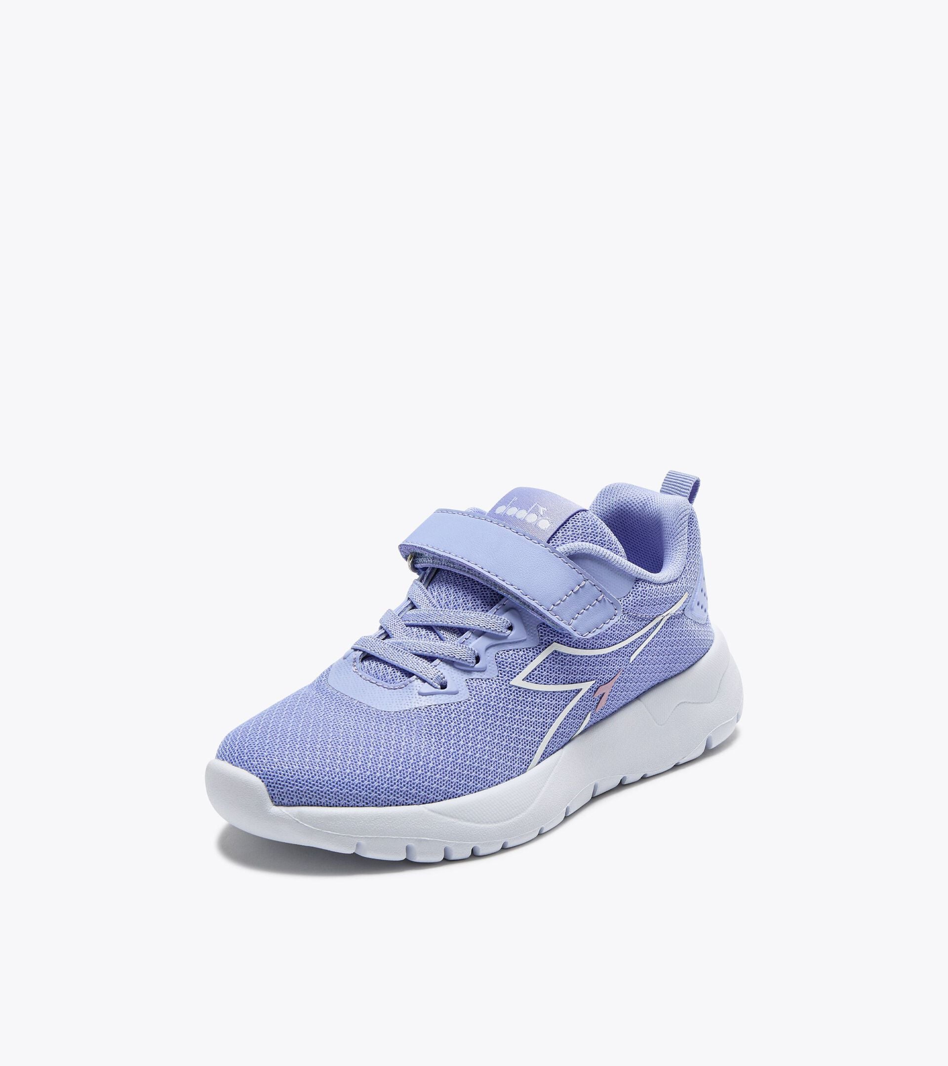 Running  shoe -  4-8  years old - Kids EVO RUN PS BABY LAVENDER /WHITE - Diadora