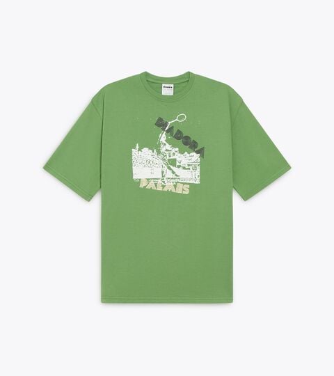 T-SHIRT SS LEGACY I, GREEN ENGLISH IVY Legacy t-shirt with OG archive print - Made in Italy - All-gender
T-SHIRT SS LEGACY I GREEN ENGLISH IVY - Diadora