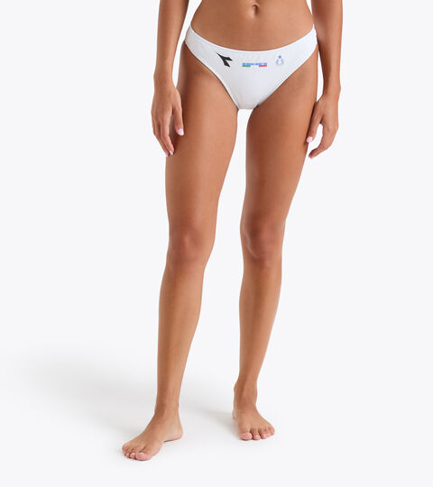 Bikini slip - Italy National Volleyball Team SLIP GARA DONNA BV ITALIA OPTICAL WHITE - Diadora
