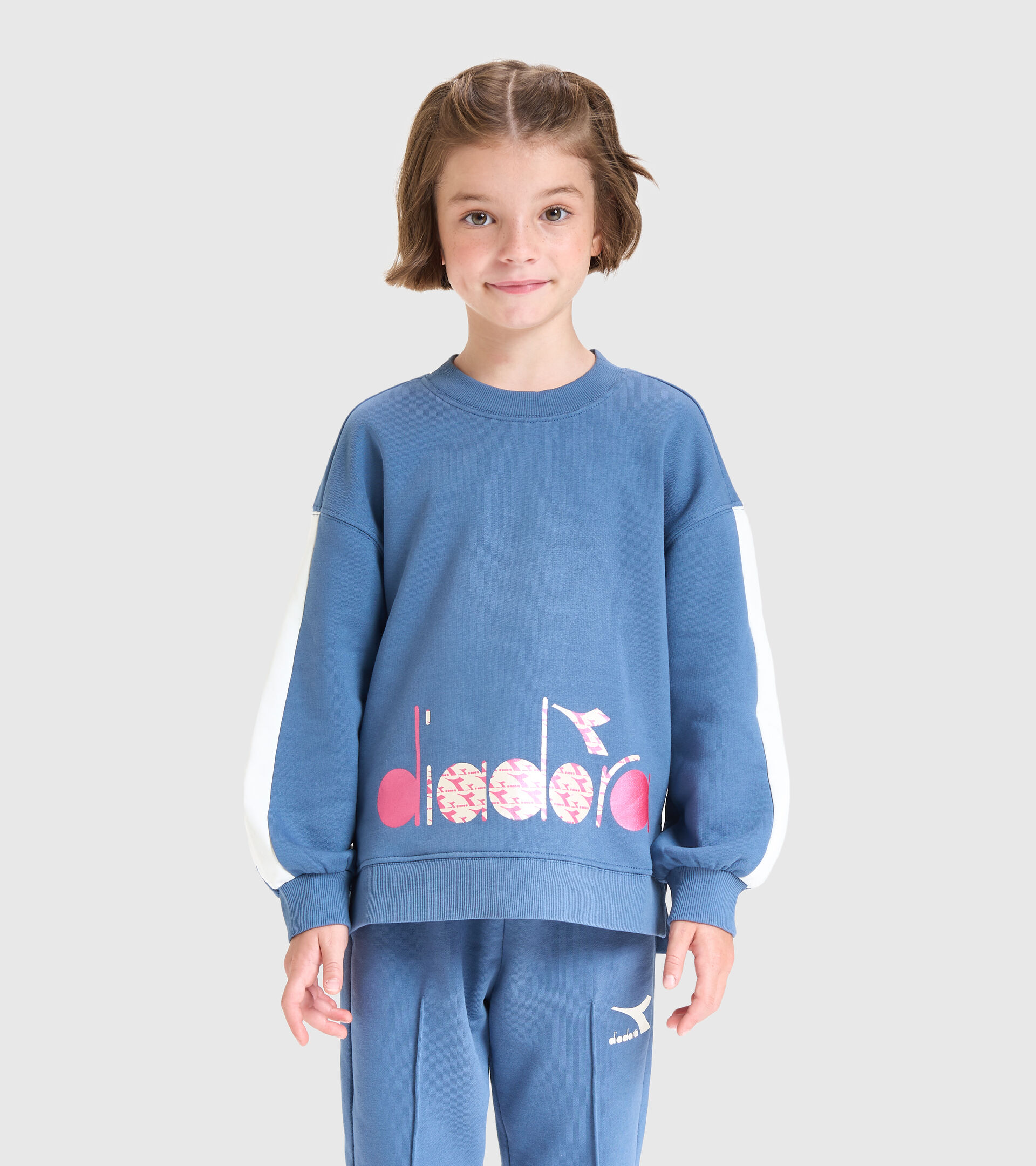 Crew-neck sweatshirt - Kids JG.SWEATSHIRT CREW TWINKLE CHINA BLUE - Diadora
