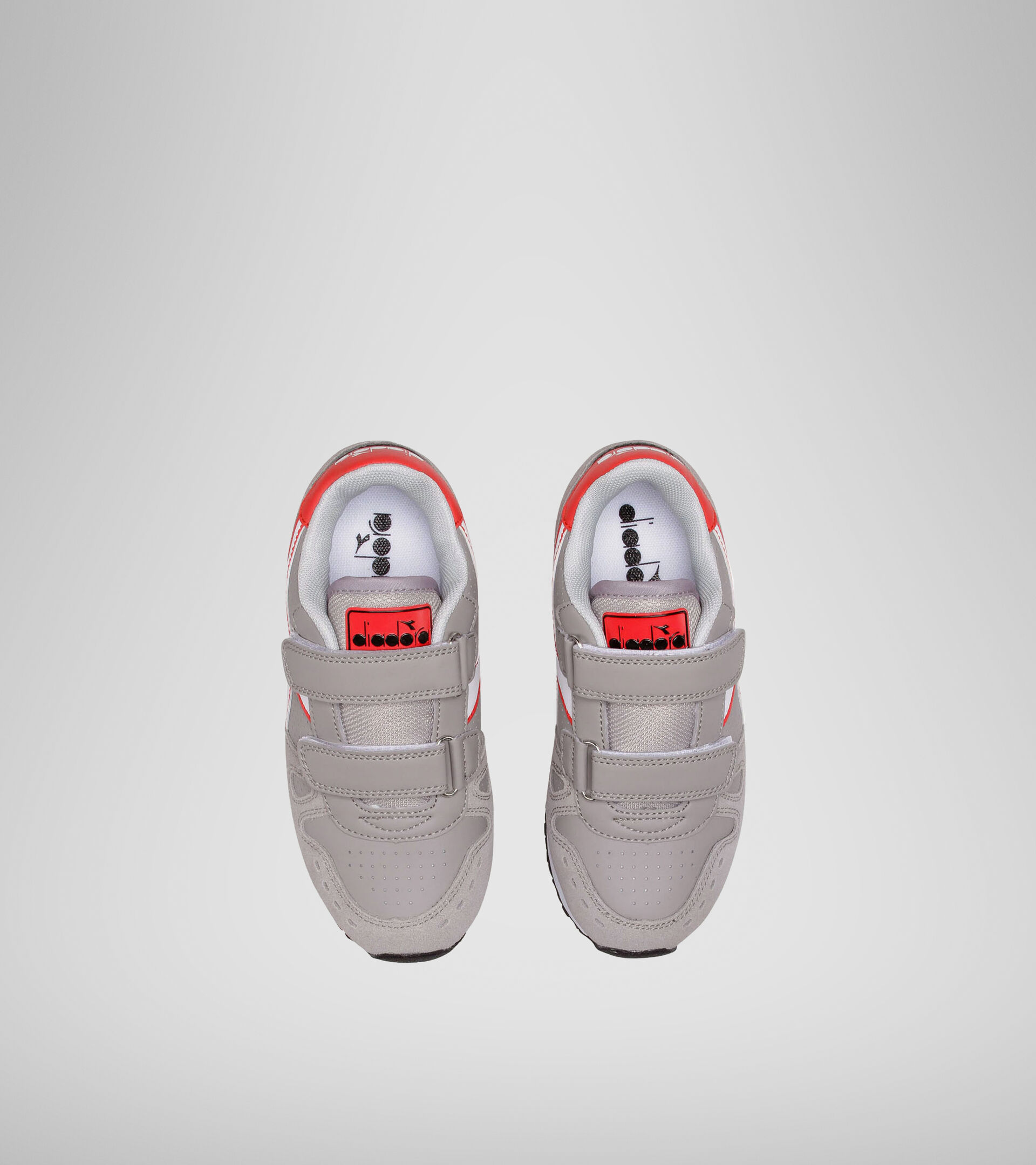 Sports shoes - Kids 4-8 years SIMPLE RUN UP PS ASH/WHITE - Diadora