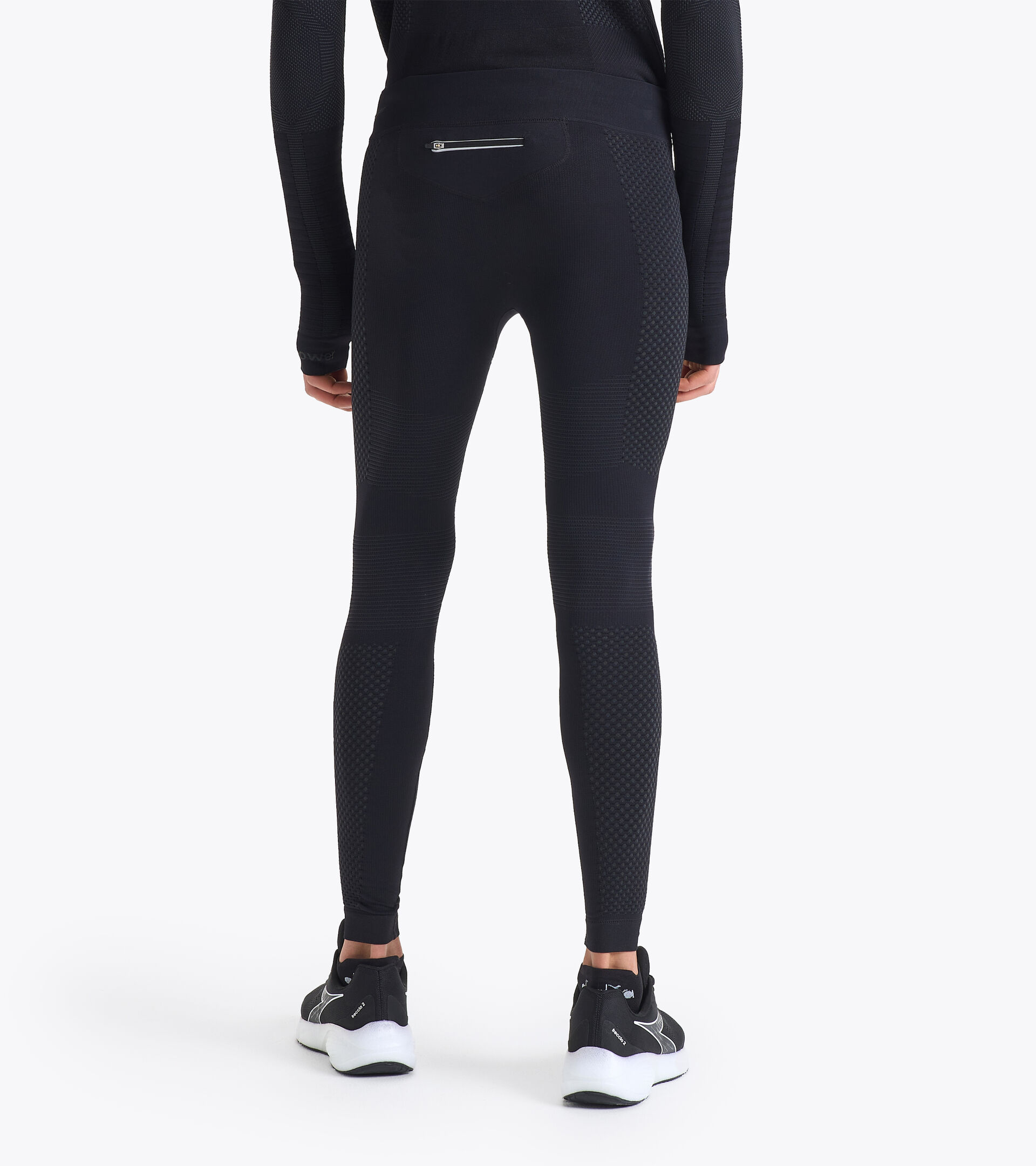 Italian-made running trousers - Men HIDDEN POWER PANTS BLACK - Diadora