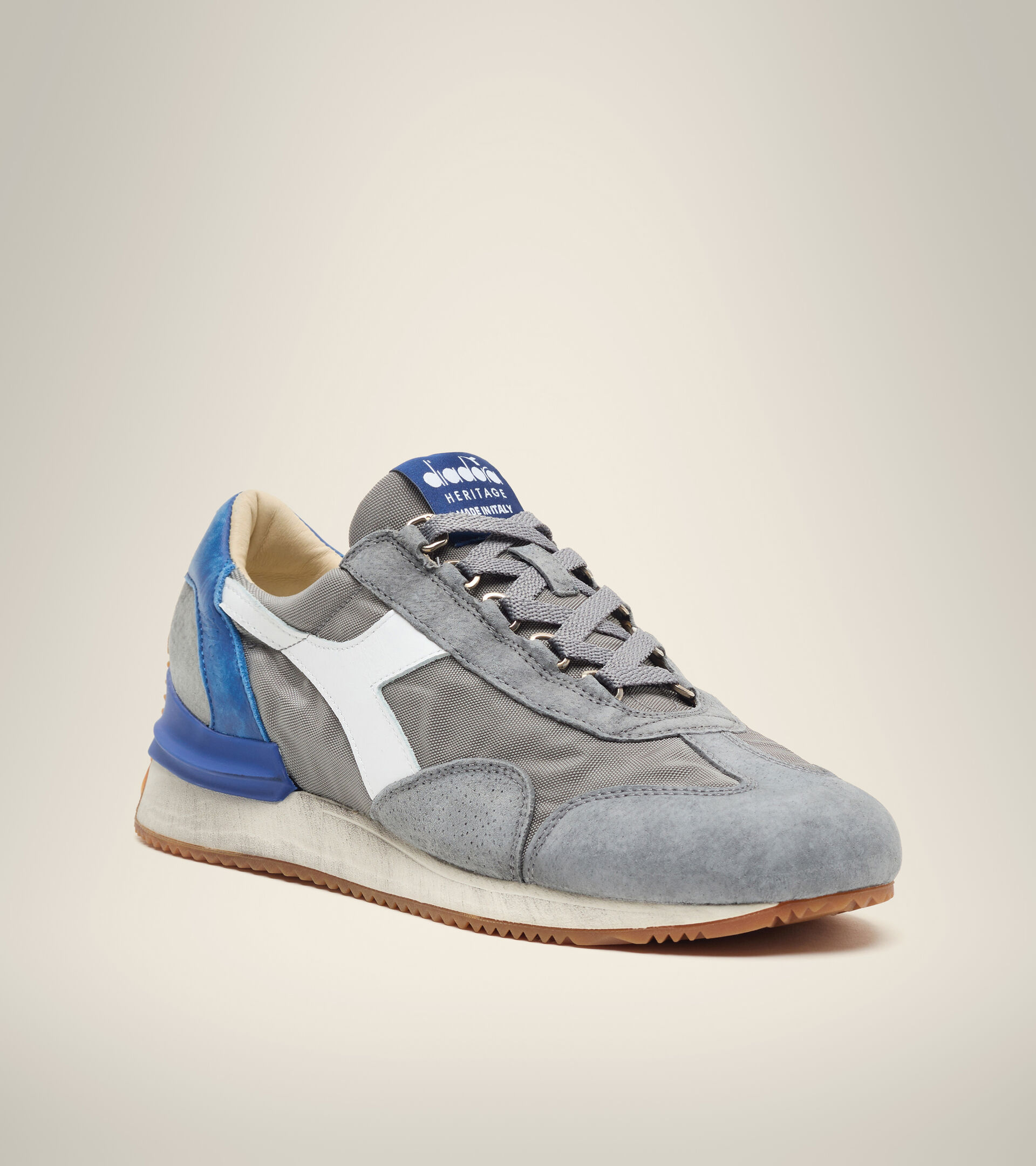 Heritage shoe - Unisex EQUIPE MAD ITALIA NUBUCK SW ASH GREY - Diadora