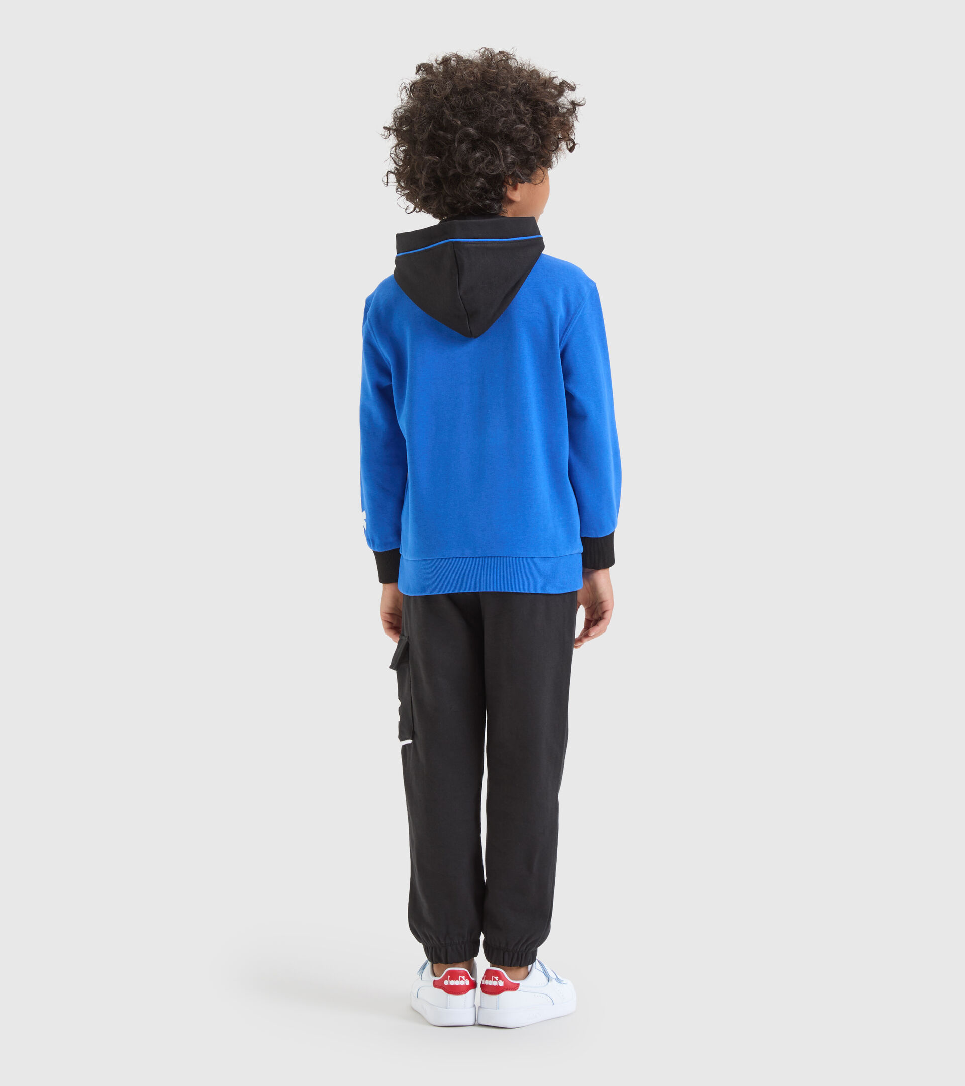 Cotton sports tracksuit - Boy’s JB.TRACKSUIT HD FZ DIADORA FC PRINCESS BLUE - Diadora