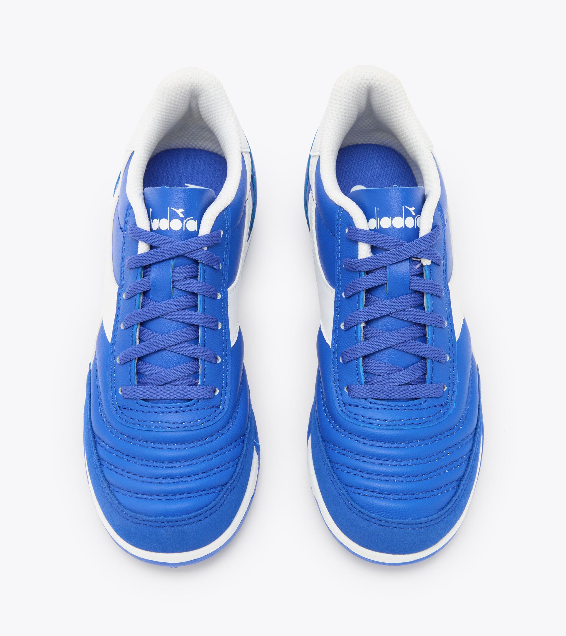 Futsal boot - Specific outsole for synthetic/hard grounds CALCETTO II LT TF Y ROYAL BLUE/OPTICAL WHITE - Diadora