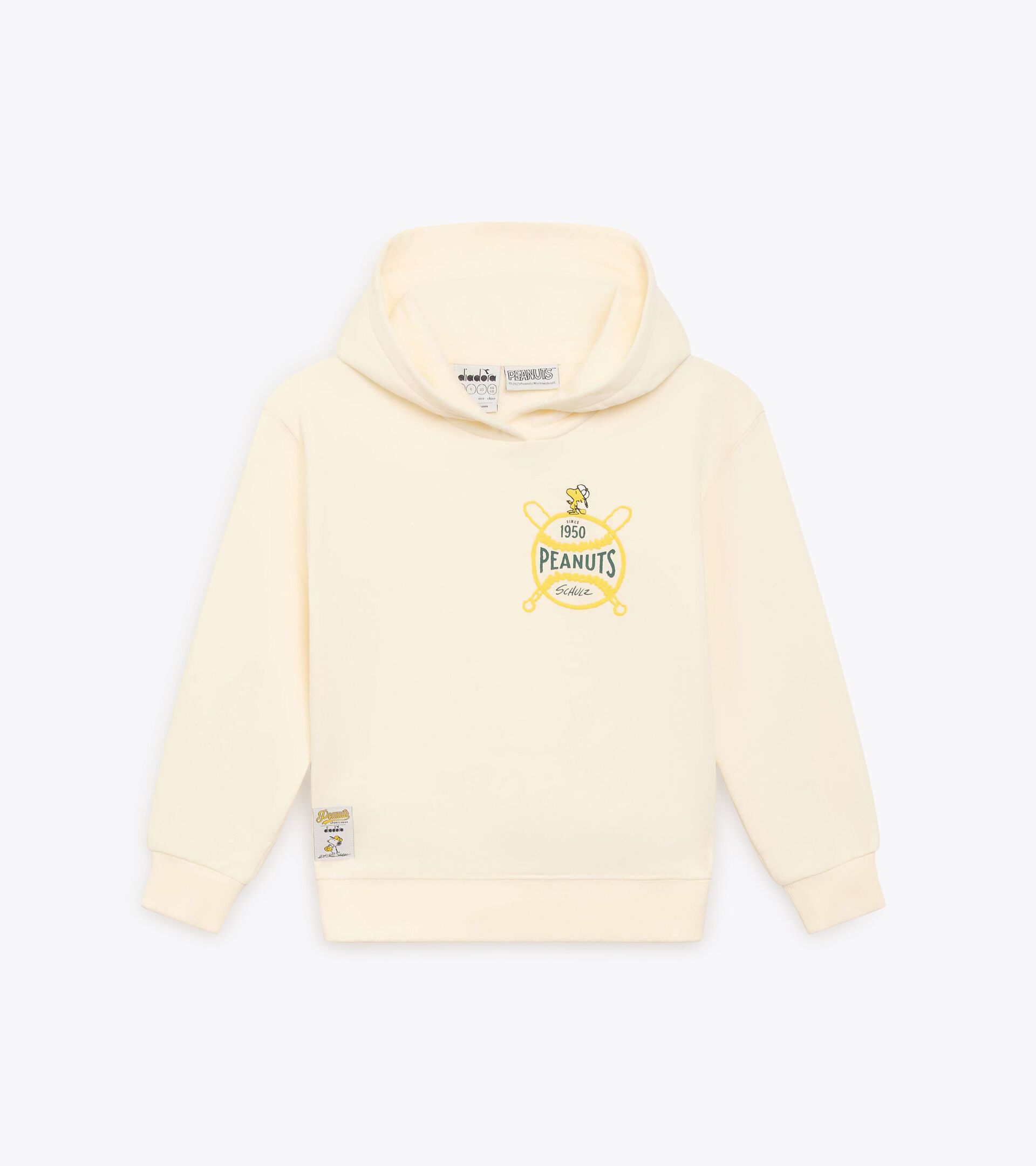 Hoodie Peanuts - Mädchen und Jungen JU. HOODIE PEANUTS GARDENIE WEISS - Diadora