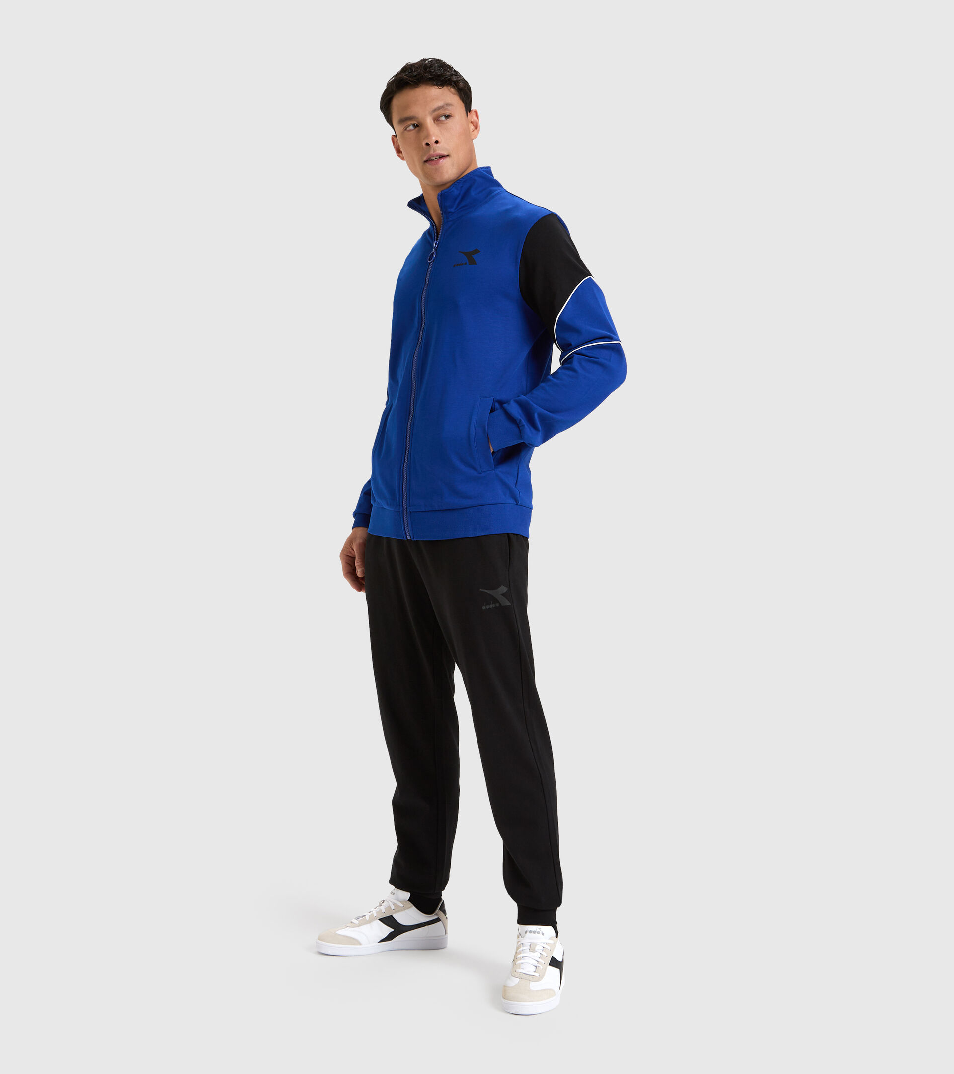 Chándal de punto de algodón - Hombre TRACKSUIT FZ CORE AZUL AUTENTICO - Diadora