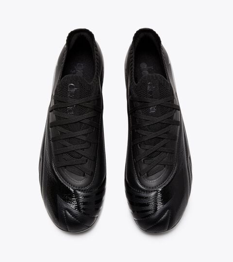 MAXIMUS ELITE SLX, SCHWARZ Fußballschuh aus Leder für kompakte Böden - alle Geschlechter MAXIMUS ELITE SLX SCHWARZ - Diadora