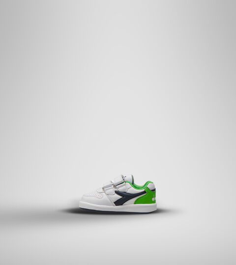 PLAYGROUND TD, WHITE/BLACK IRIS/CLASSIC GREEN Sports shoes - Toddlers 1-4 years PLAYGROUND TD WHITE/BLACK IRIS/CLASSIC GREEN - Diadora