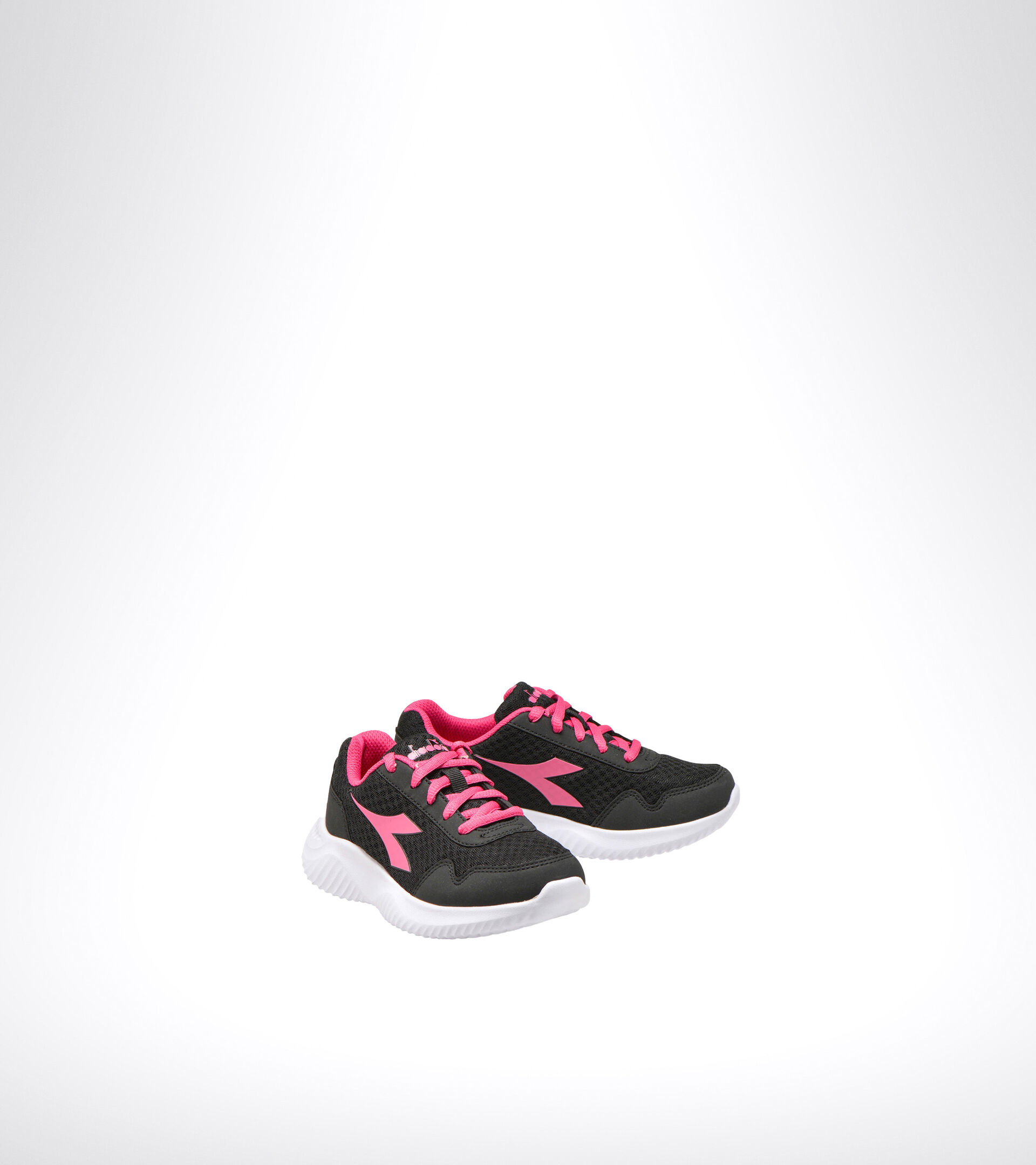 Running shoe - Unisex kids ROBIN 2 JR BLACK/MAGENTA - Diadora