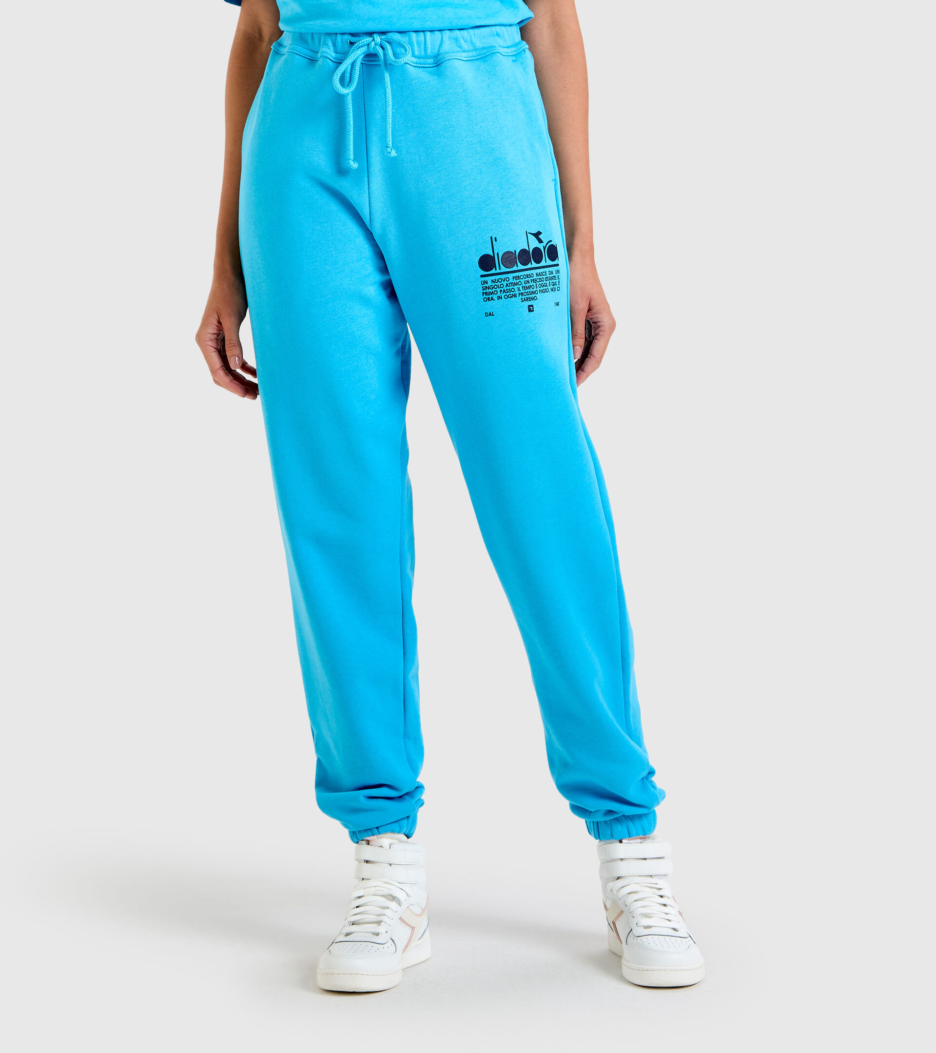 Cotton joggers - Unisex PANT MANIFESTO SKY BLUE INTENSE - Diadora