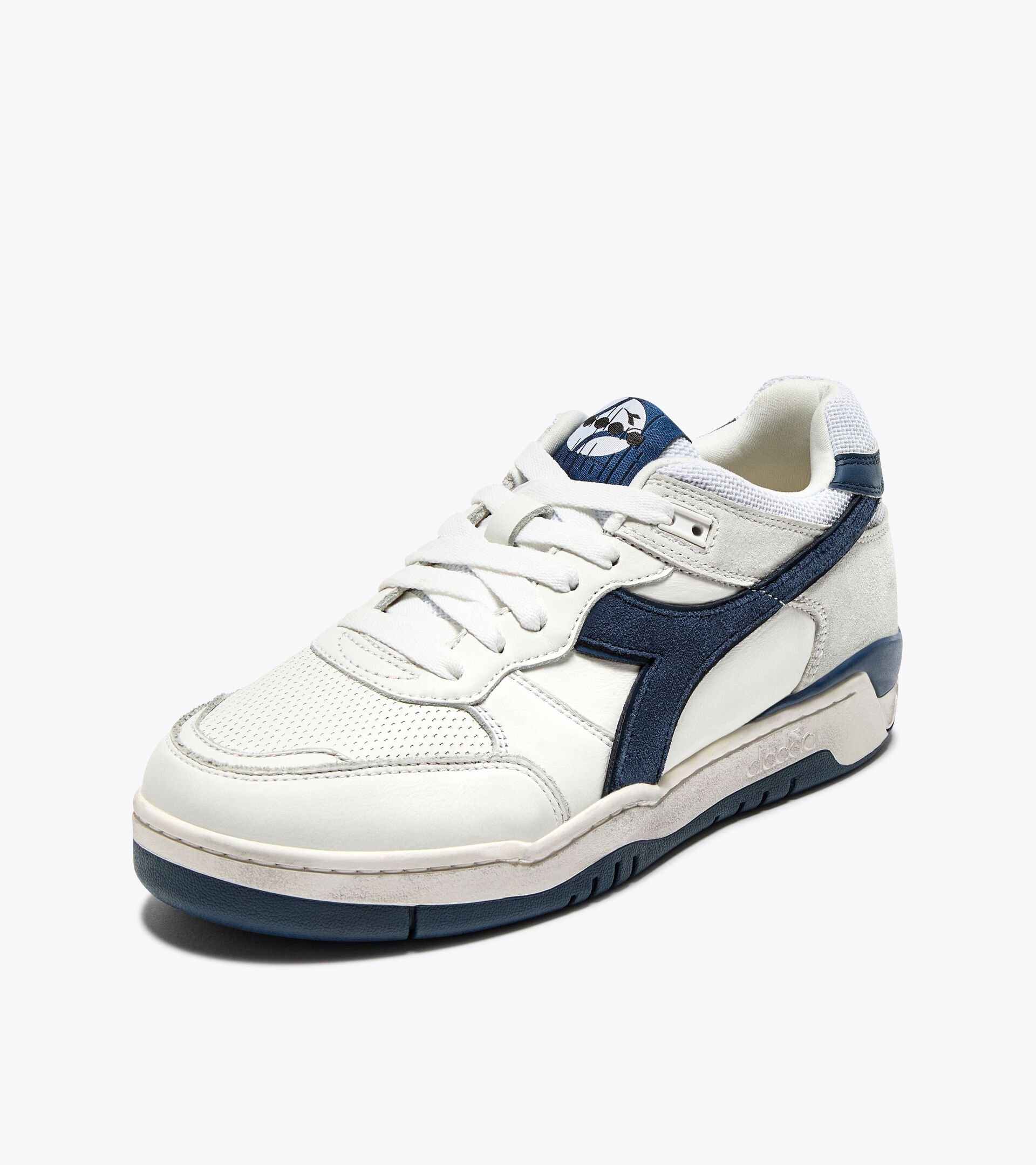 Sneaker Heritage in pelle - Per ogni genere B.560 USED BIANCO/BLU ATLANTICO - Diadora