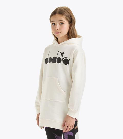Oversized hoodie - Girl JG.HOODIE DRESS  LOGO AOP CLOUD CREAM - Diadora