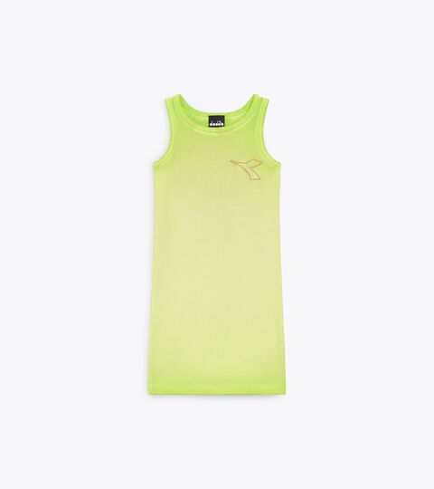 JG. DRESS DISTRICT, CITRON VERT Sporty ribbed dress - Girl JG. DRESS DISTRICT CITRON VERT - Diadora