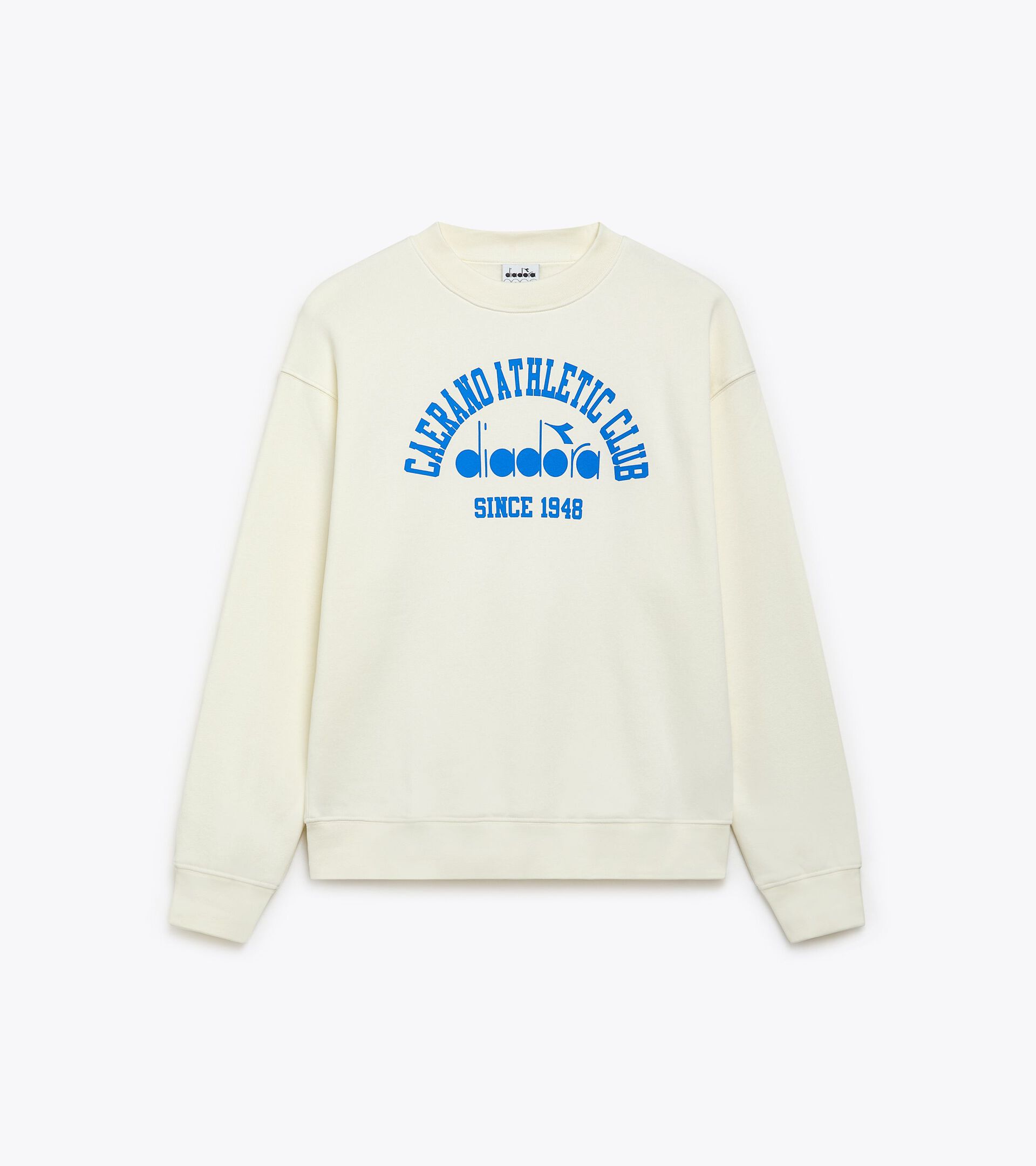 Crewneck sweatshirt - Gender Neutral SWEATSHIRT CREW 1948 ATHL. CLUB BUTTER WHITE - Diadora