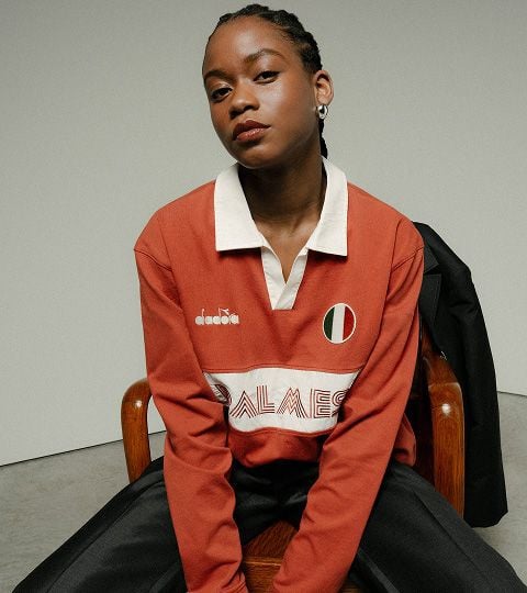 Legacy Polo - Made in Italy - All-gender
 POLO LS LEGACY BROWN BURNT BRICK - Diadora