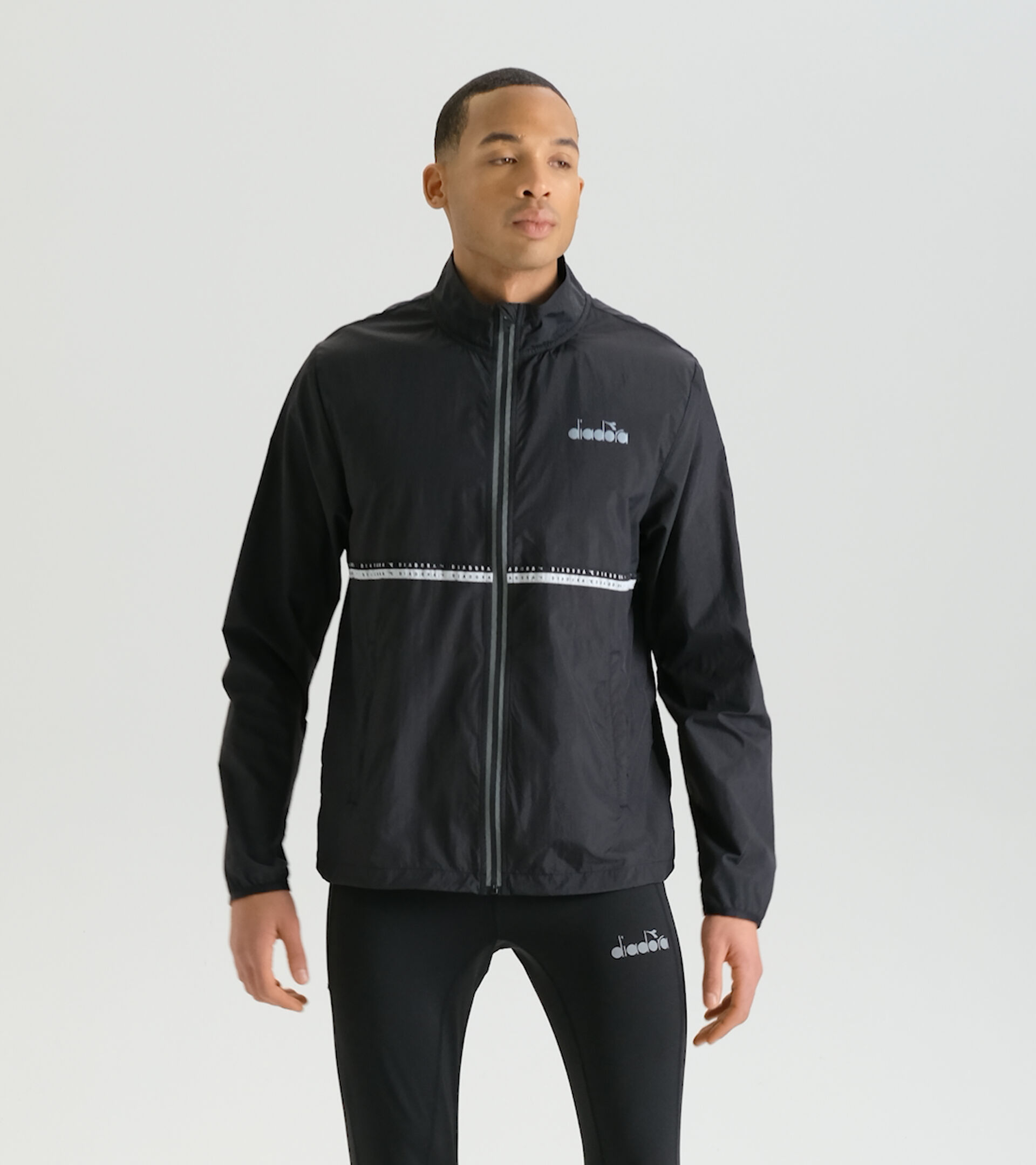 Winddichte Jacke - Herren PACKABLE WIND JACKET SCHWARZ - Diadora