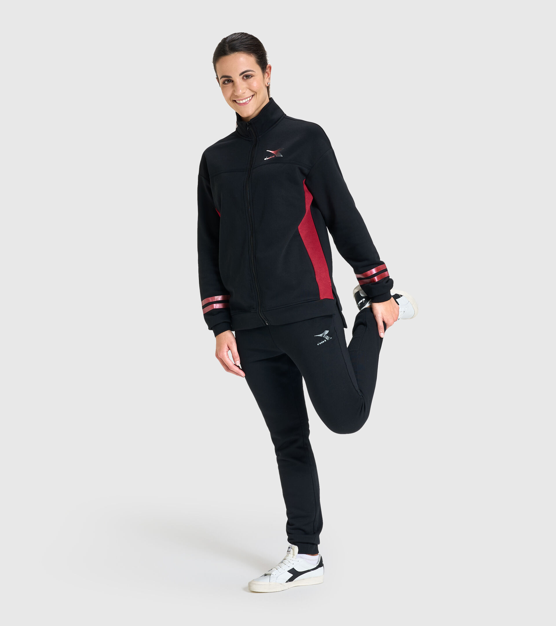 Tracksuit - Women L.TRACKSUIT FZ CORE BLACK - Diadora