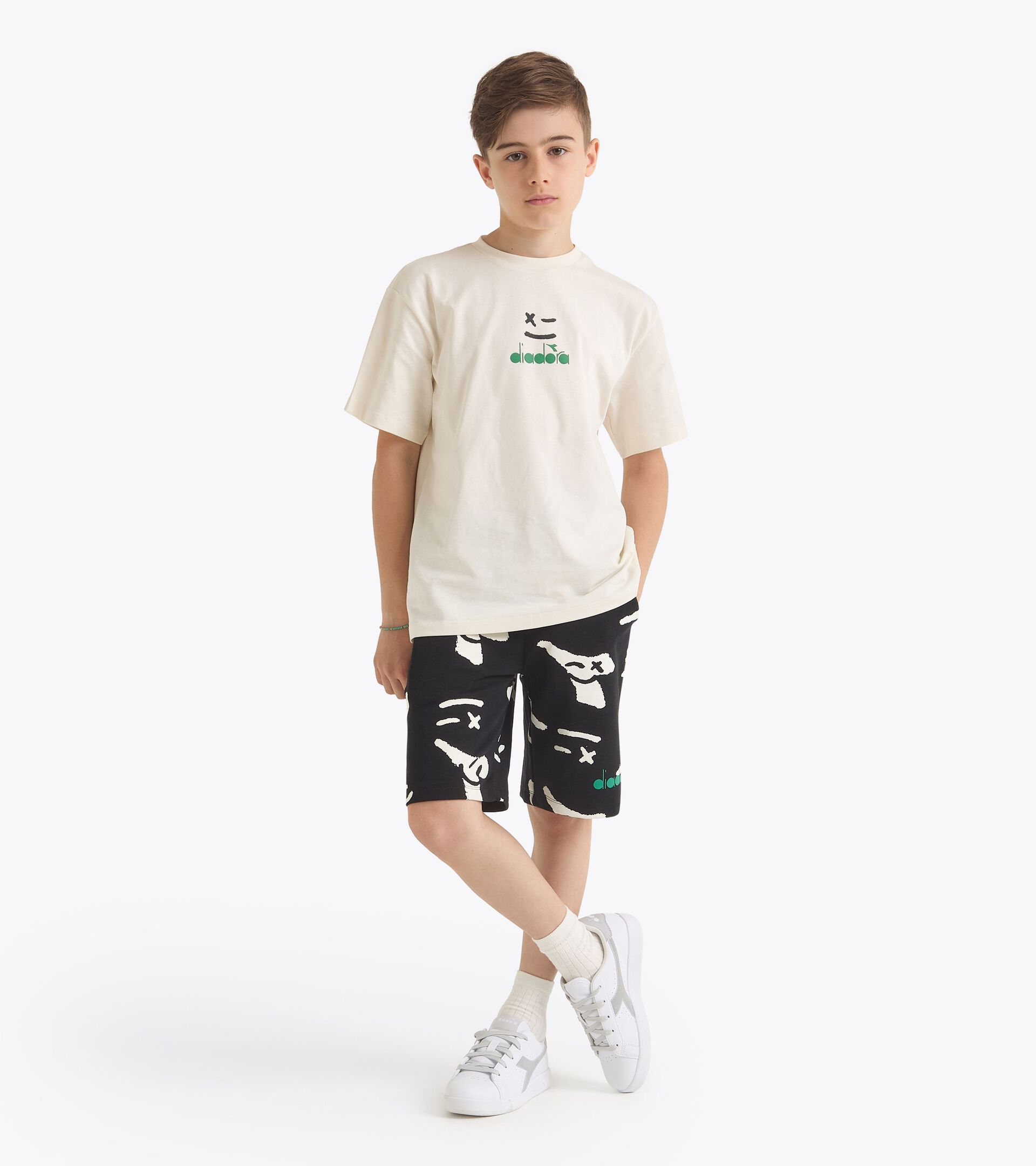 Camiseta de manga corta - Niño
JB. T-SHIRT SS SMILE LOGO CREAM - Diadora
