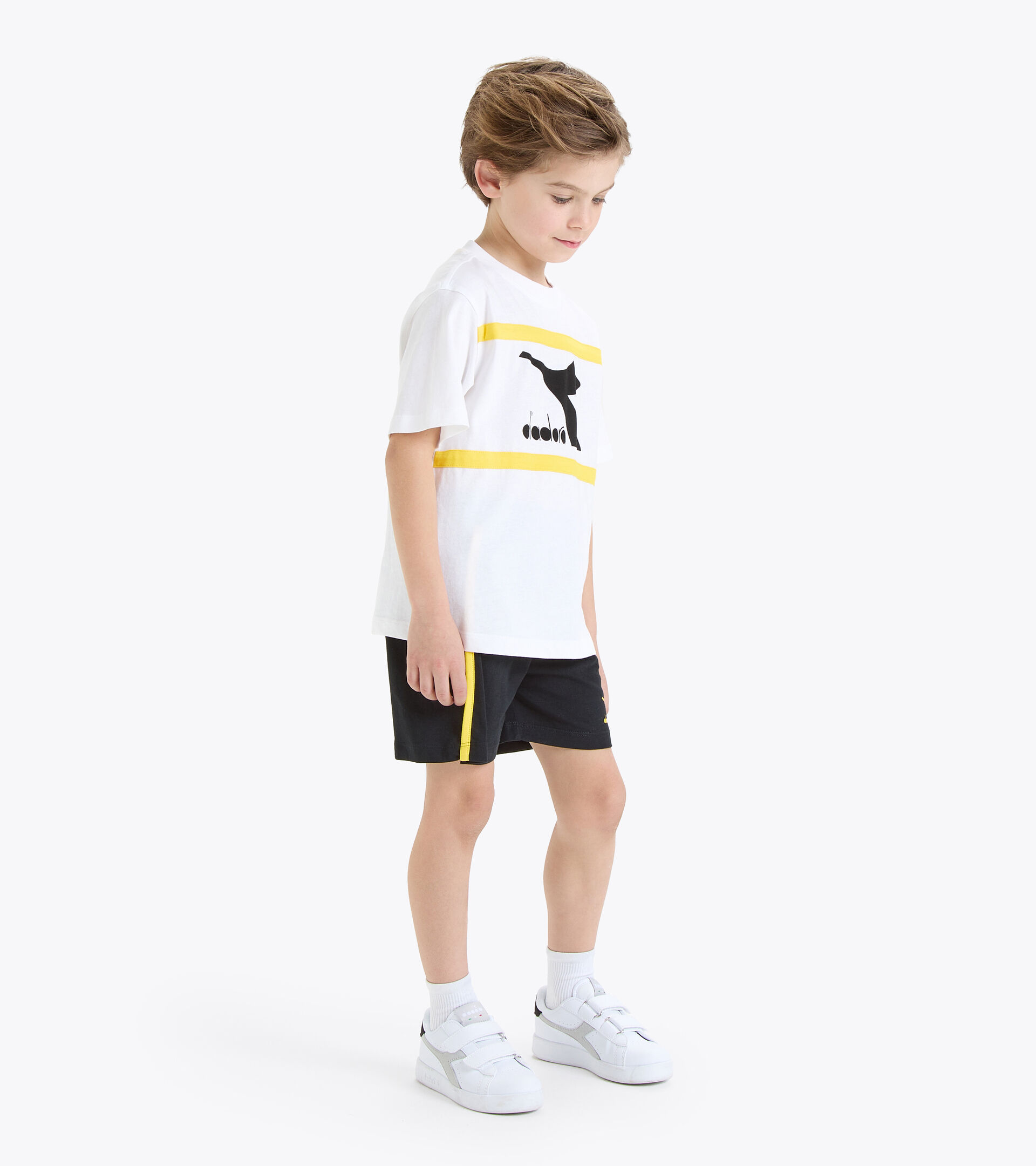 Ensemble de sport - Garçon JB.SET SS SPORT ART BLANC VIF - Diadora