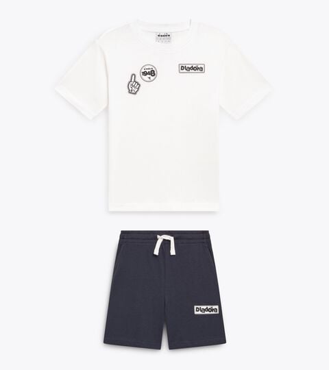 Sportset - T-Shirt und Shorts - Jungen JB. SET  ESS. SPORTS I SS STRAHLEND WEISSE - Diadora