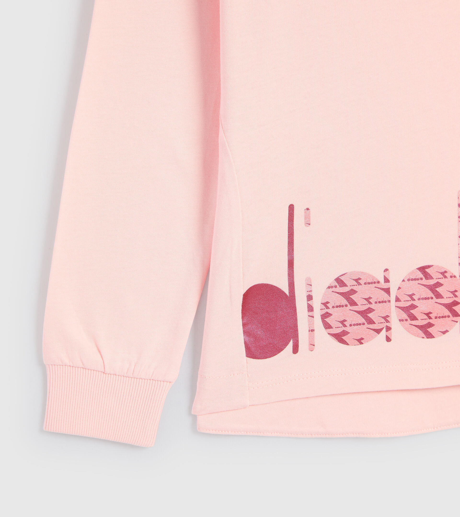 T-shirt à manches longues - Garçon JG.T-SHIRT LS TWINKLE ROSE VOILEE - Diadora