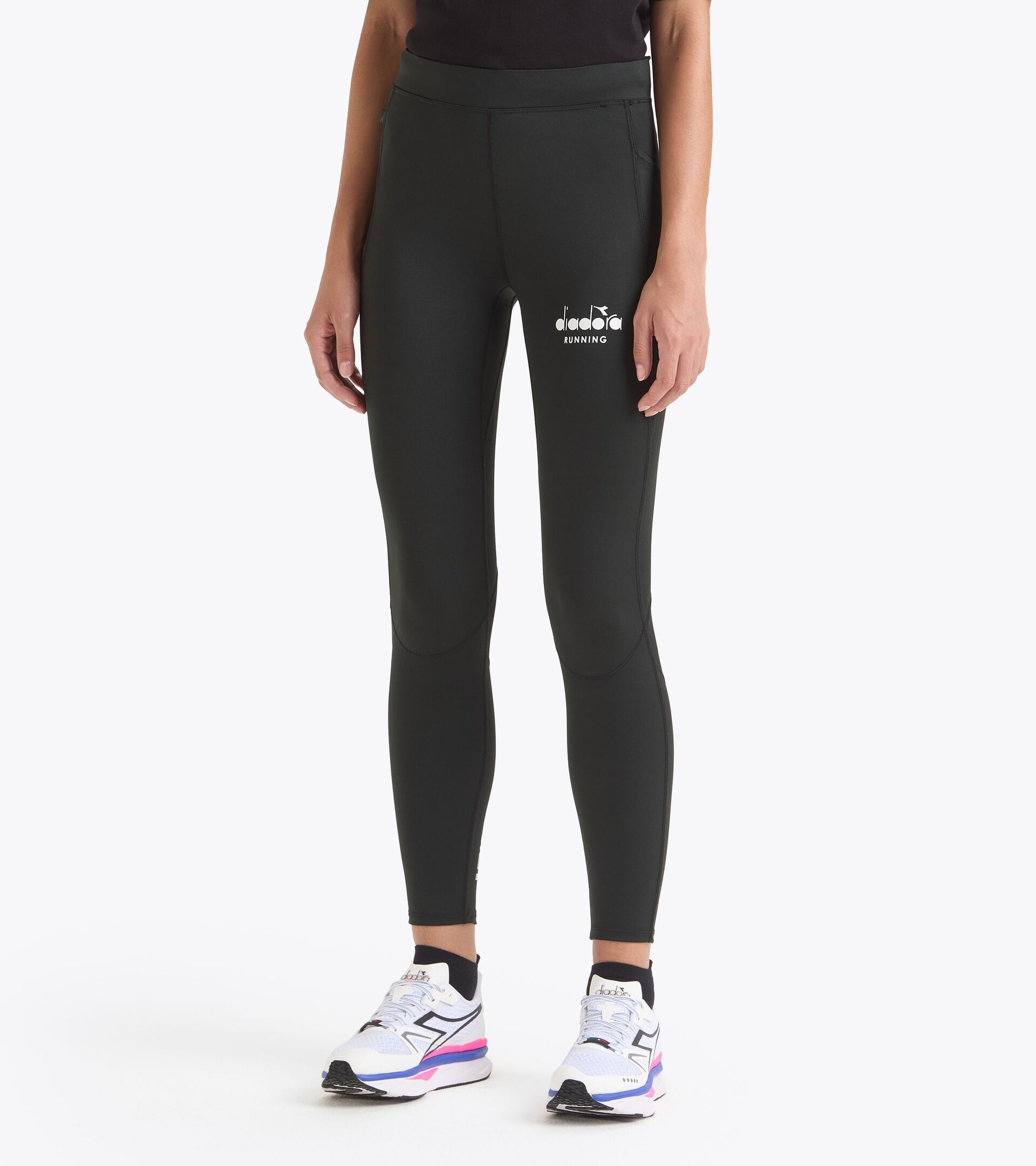 Laufleggings Squadra Di Corsa - Damen L. TIGHTS SQUADRA DI CORSA SCHWARZ - Diadora