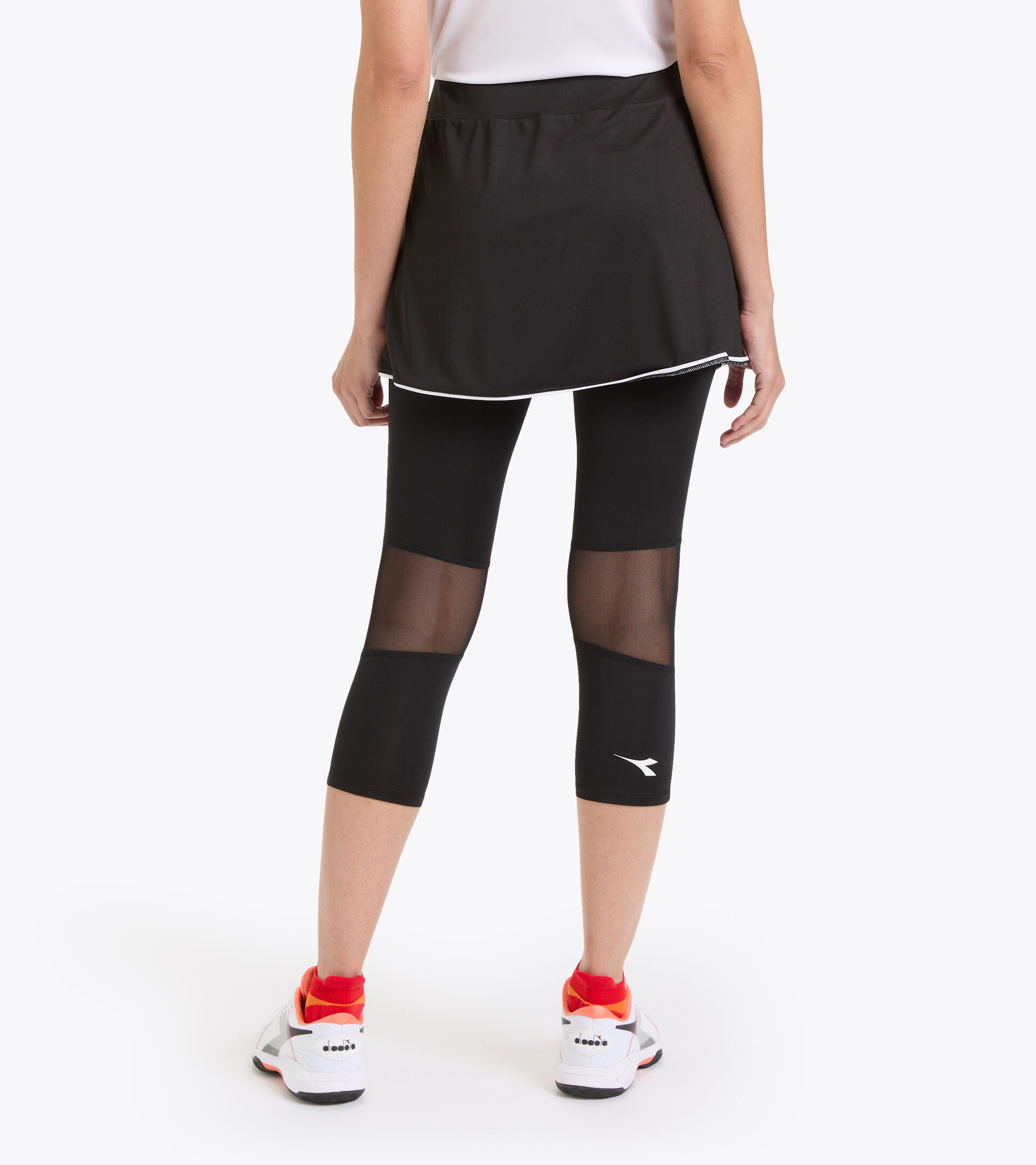 Falda de tenis de poliéster - Mujer L. POWER SKIRT NEGRO - Diadora