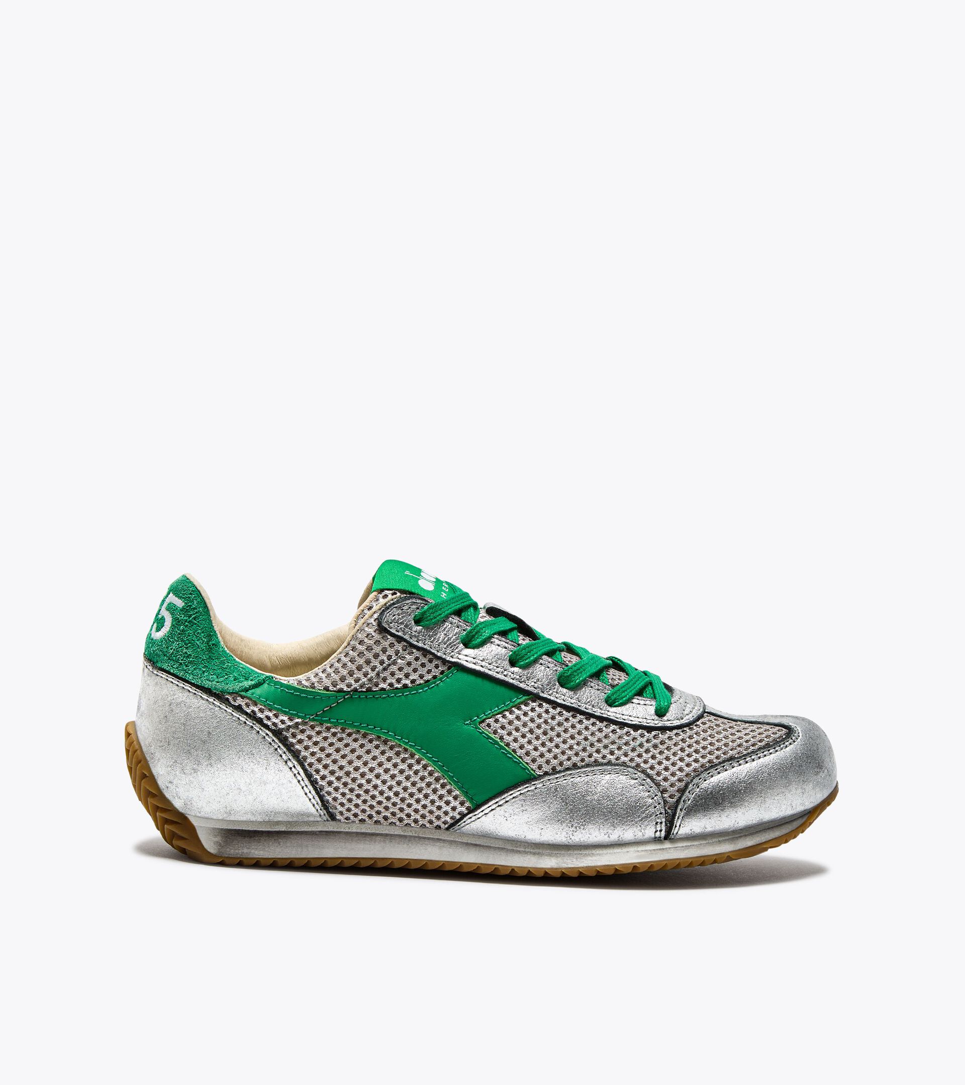 Heritage leather sneaker - All-Gender EQUIPE STELLAR SW SILVER METALIZED/GREEN PEAS CREAM - Diadora
