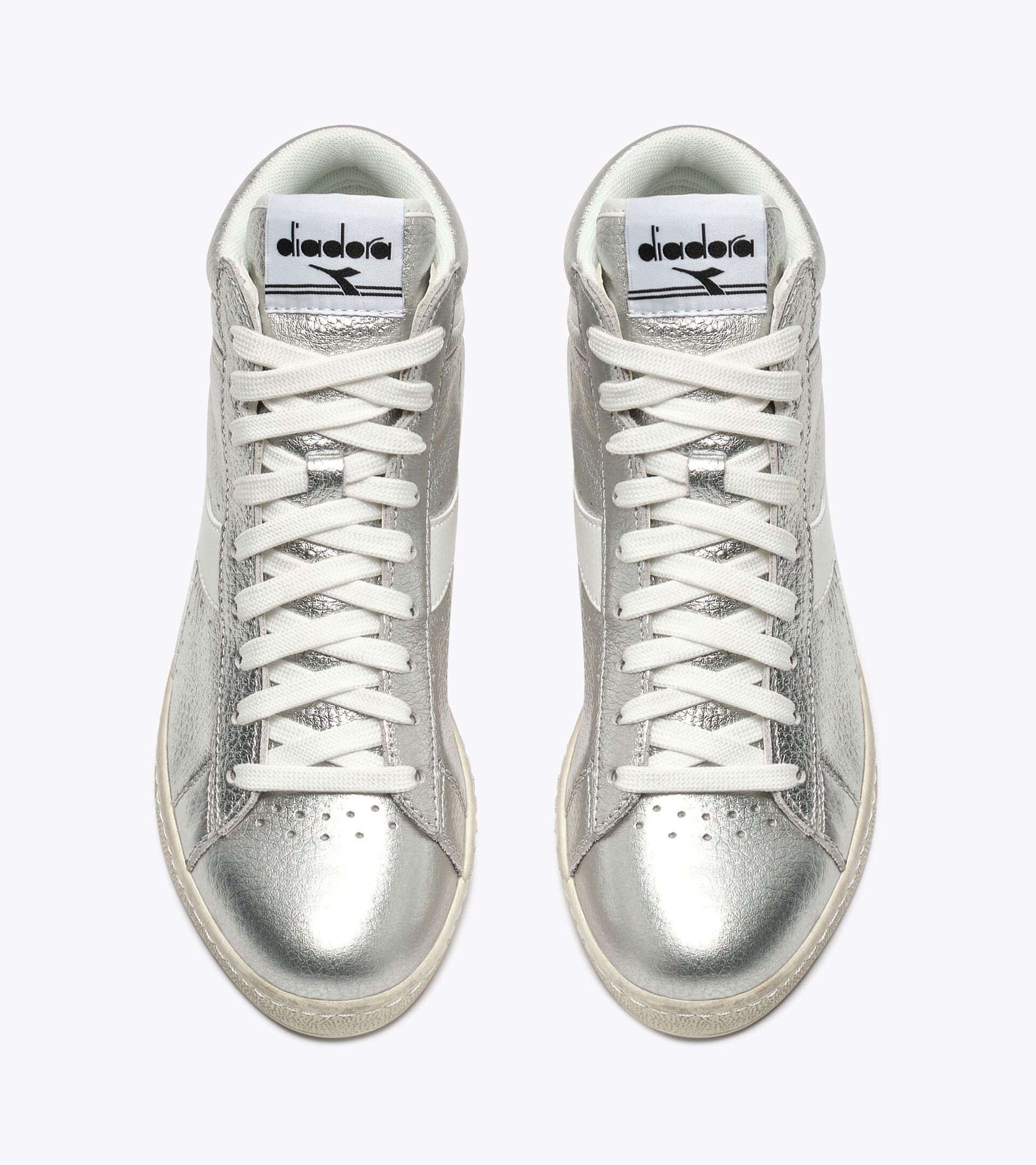 Retro-tennis sneaker - Women&rsquo;s GAME HIGH AURA WN SILVER - Diadora