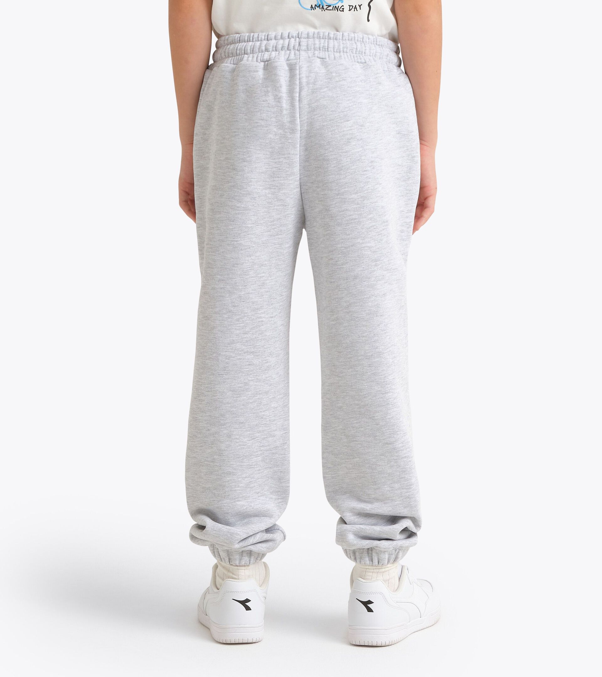 Jogginghose aus Sweatstoff - Jungen JB. JOGGER PANTS COMIC LICHT MITTELGRAU MELANGE - Diadora