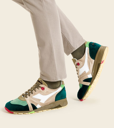 N9000 ITALIA CIME DI RAPA, DOUBLE CREAM Made in Italy Heritage Shoe - Unisex N9000 ITALIA CIME DI RAPA DOUBLE CREAM - Diadora