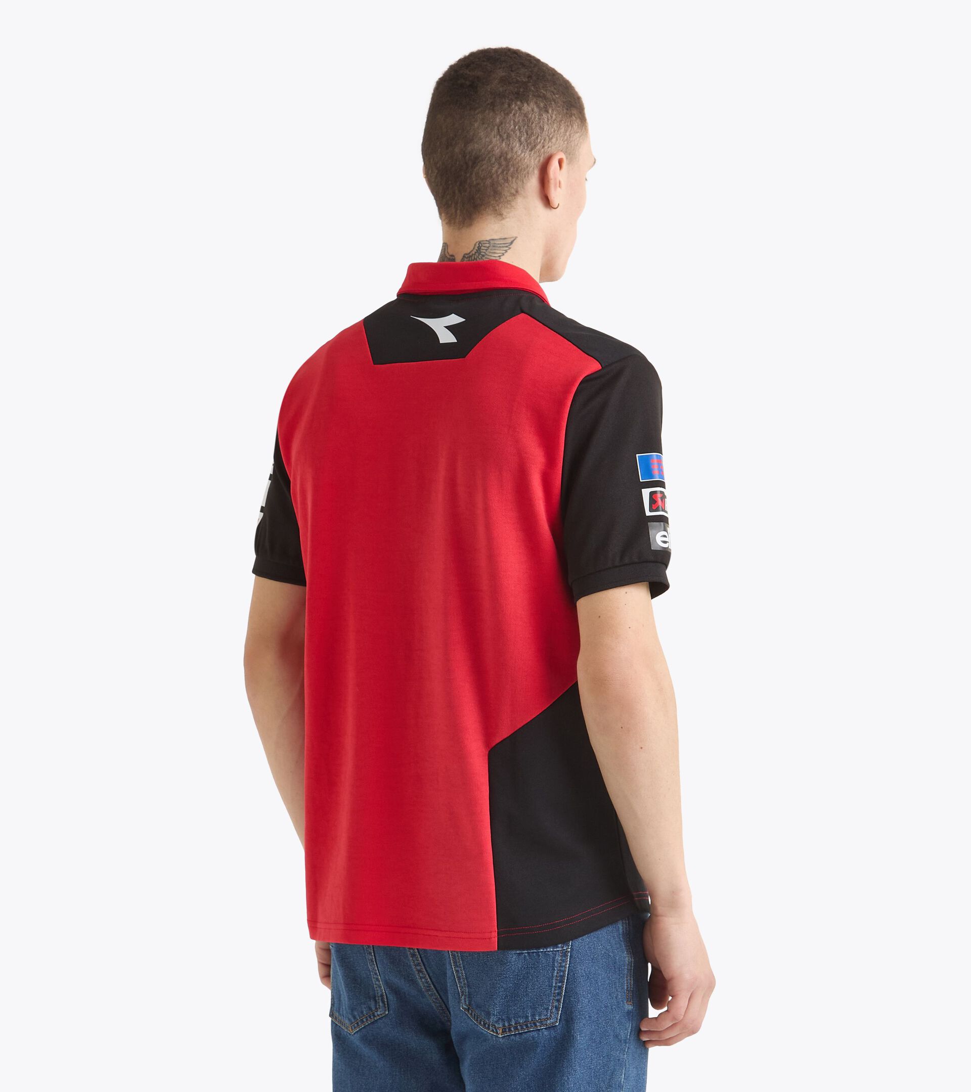 Polo Shirt Replik Ducati MotoGP 2025 - Herren POLO DUCATI REPLICA MGP25 DUCATI MGP ROT/SCHWARZ - Diadora