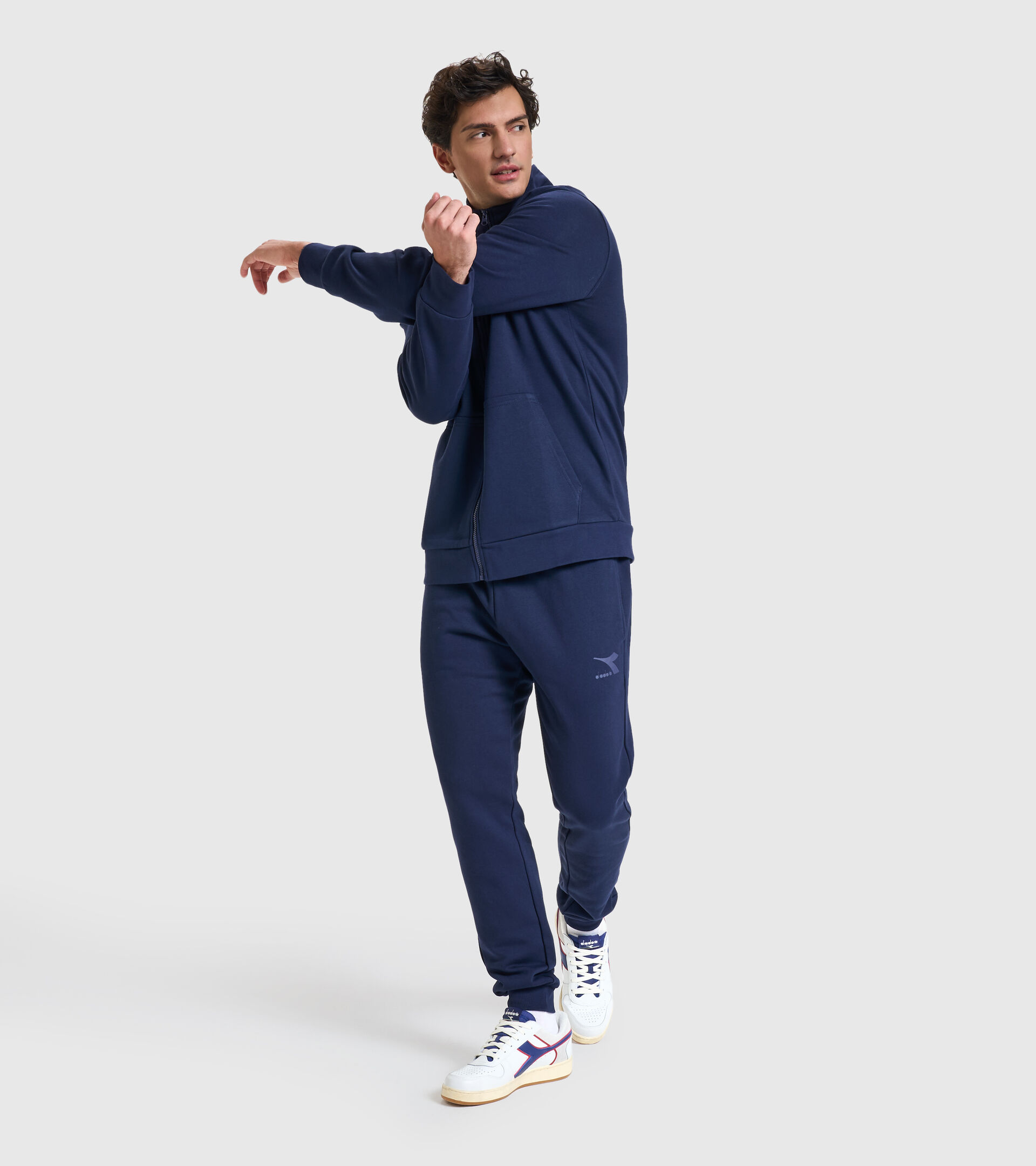 Crew-neck sweatshirt - Men SWEAT FZ CORE CLASSIC NAVY - Diadora
