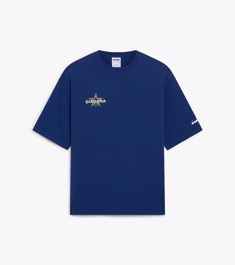 Camiseta de algod&oacute;n reciclado - Made in Italy - Para todos los g&eacute;neros T-SHIRT SS LEGACY II AZUL CREPUSCULO - Diadora