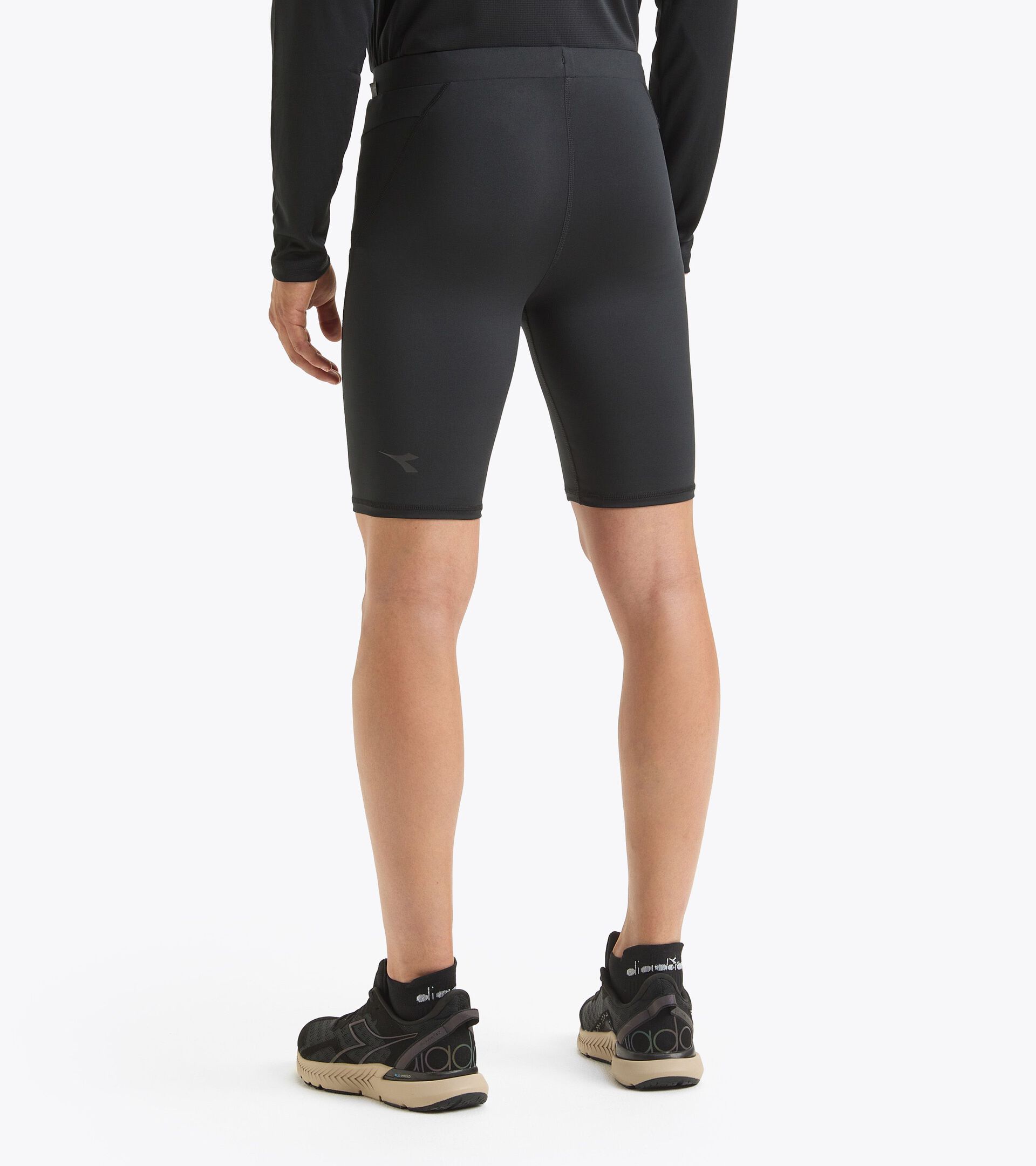 Running shorts - Men SHORT TIGHTS BLACK - Diadora