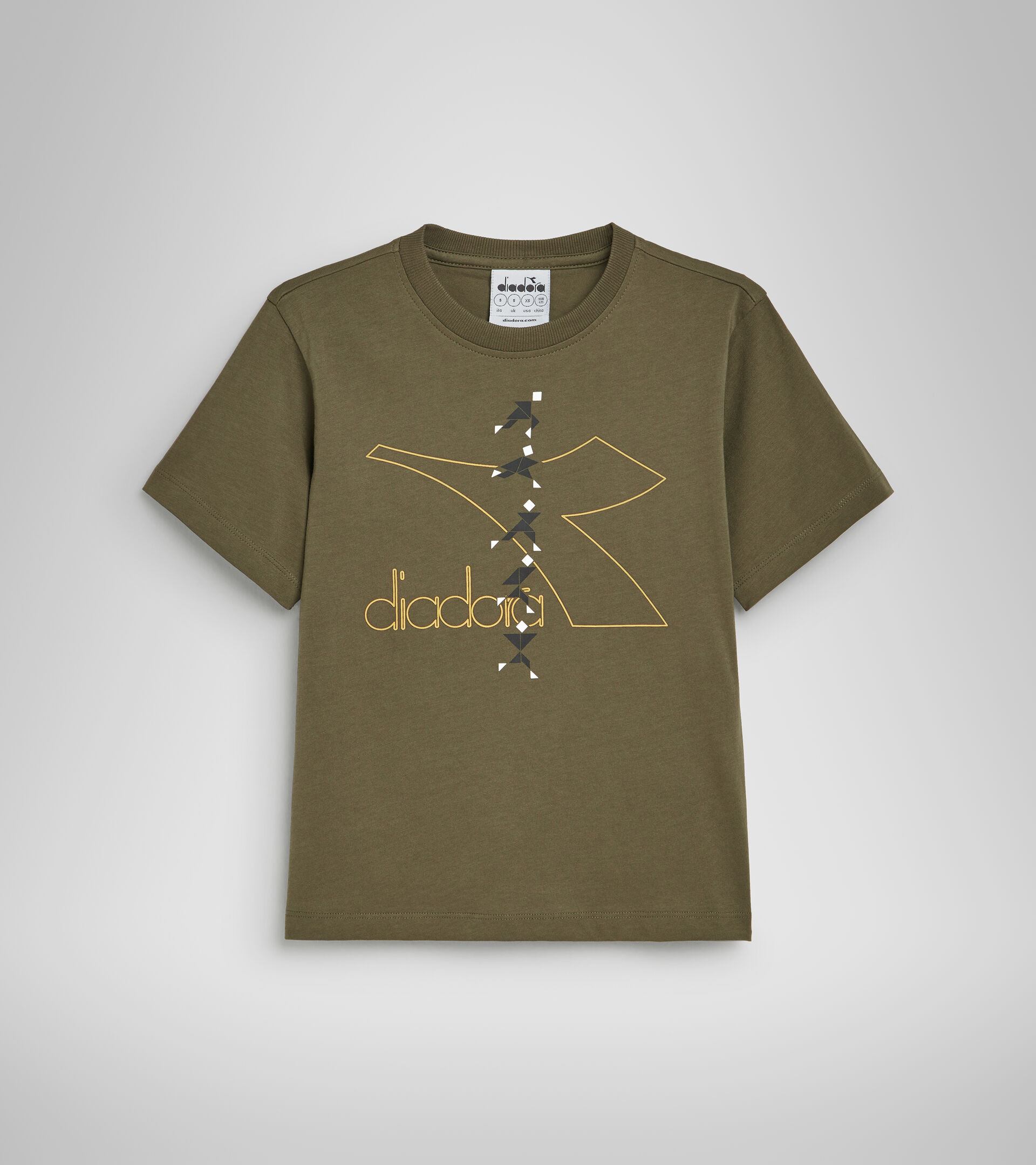 T-shirt de sport - Garçon JB.T-SHIRT SS TWISTER OLIVE MILITAIRE - Diadora