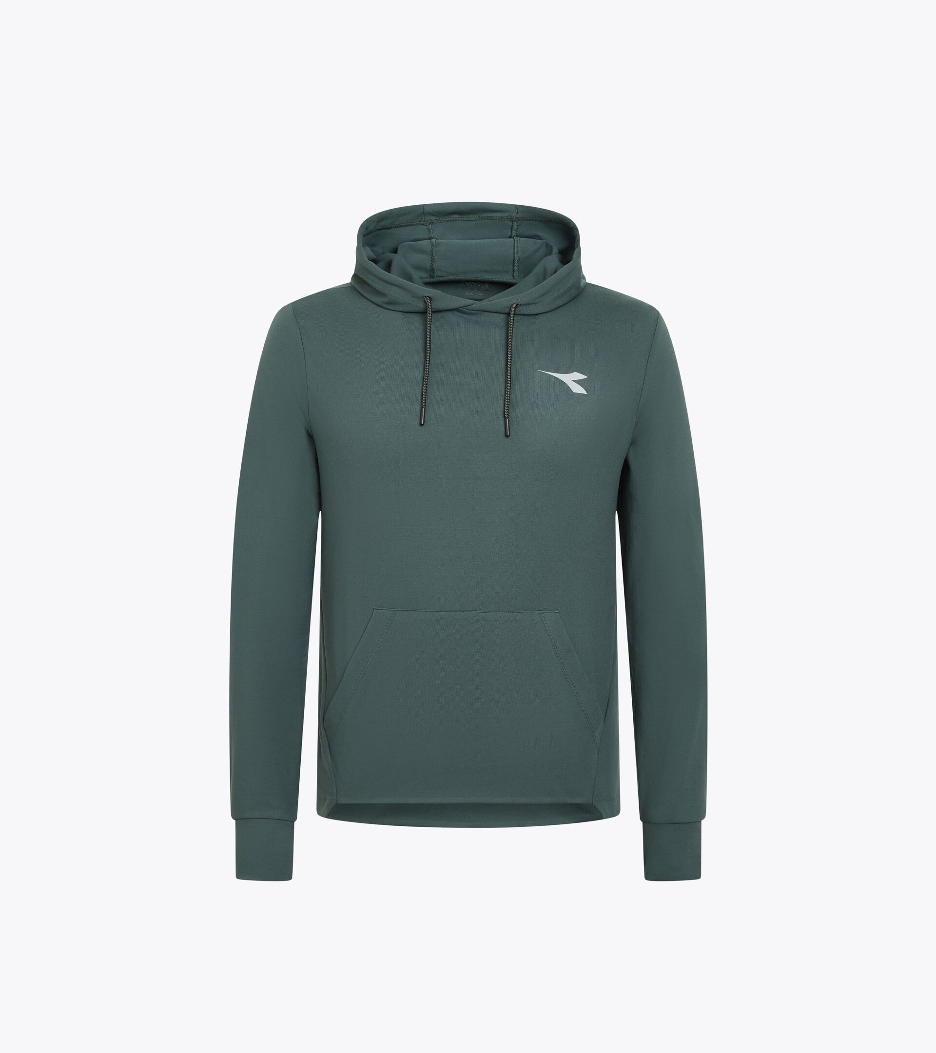 Sudadera de punto para después de entrenar§Hombre JERSEY PULLOVER HOODIE RUN CREW CILANTRO - Diadora