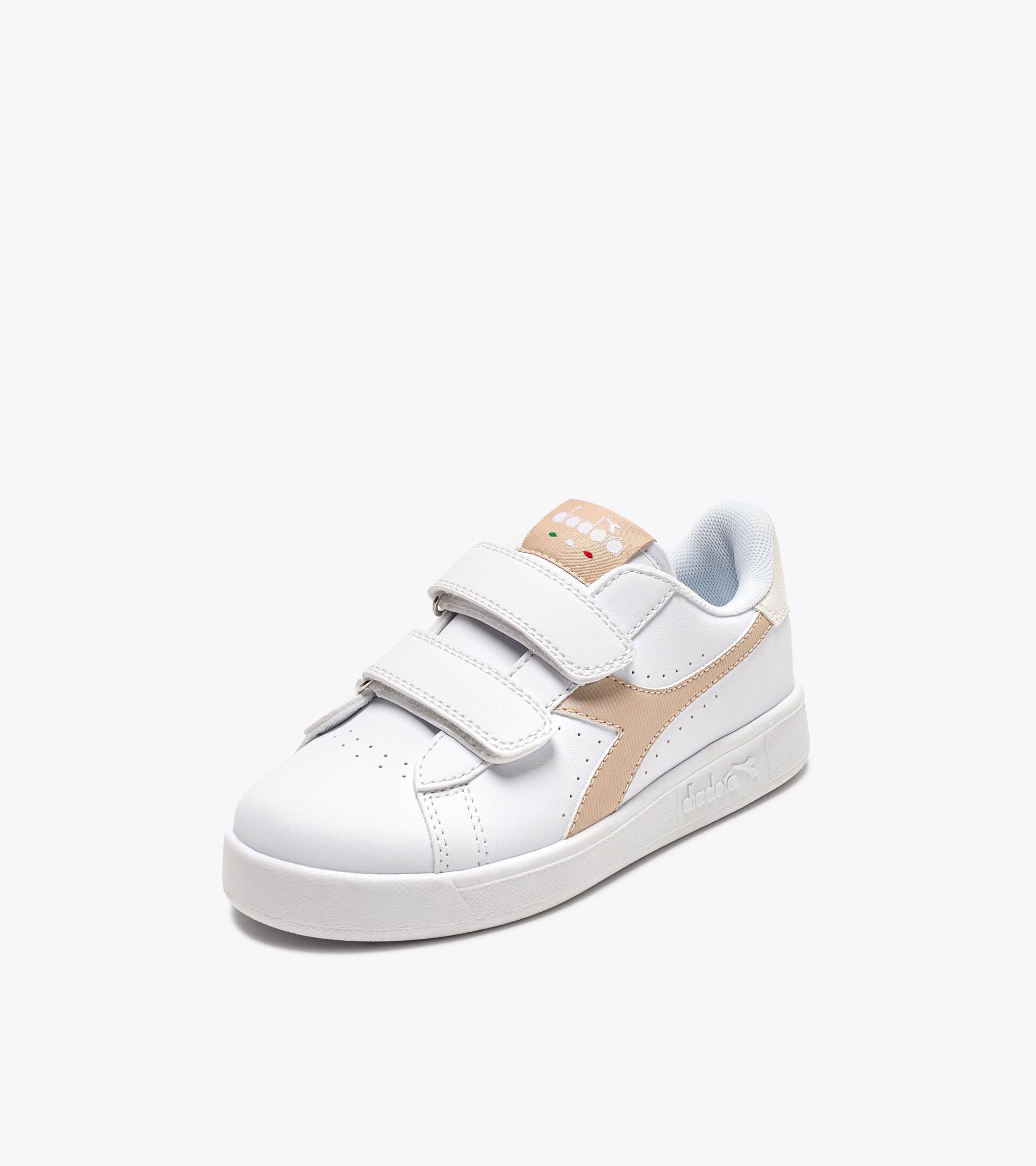 Sports shoes - Kids 4-8 years GAME P PS GIRL WHITE/WHISPER PINK - Diadora