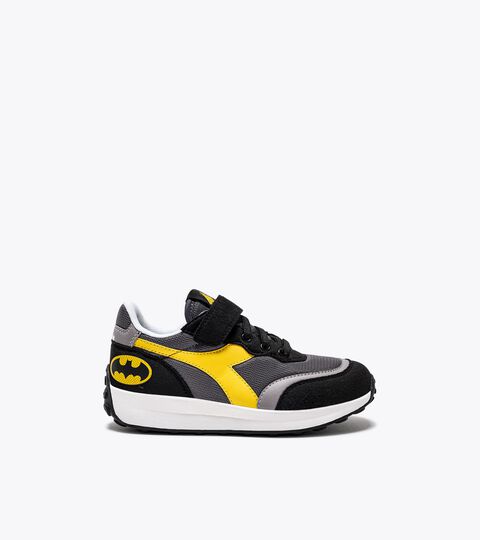 Sports sneaker - Boys - 4 to 8 years old RACE PS BATMAN BLACK/STEEL GRAY - Diadora