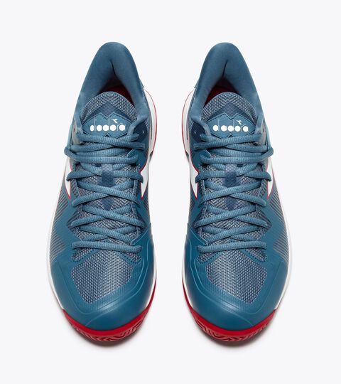 B.ICON 2 AG, OCEANVIEW/WHITE/SALSA Tennis shoes for hard surfaces or clay - Men B.ICON 2 AG OCEANVIEW/WHITE/SALSA - Diadora