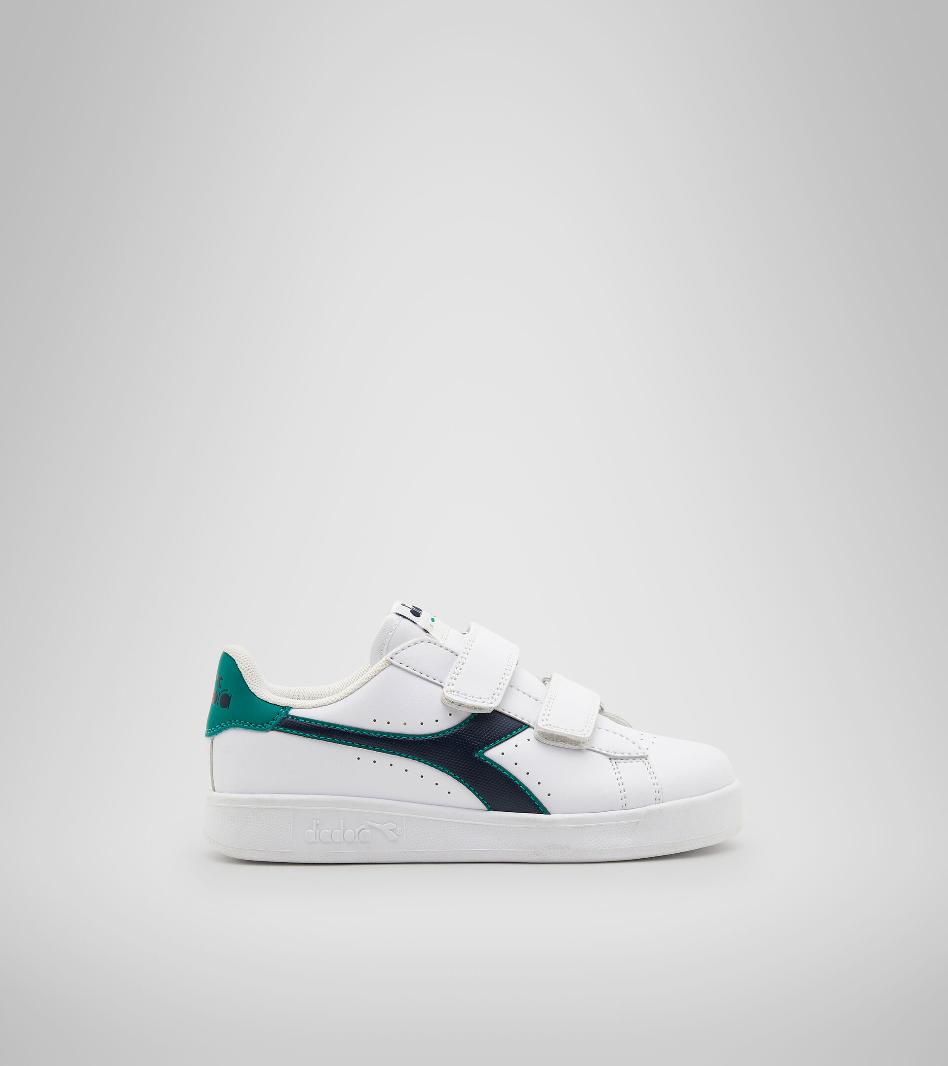 Sports shoes - Kids 4-8 years GAME P PS WHITE/GREENLAKE - Diadora